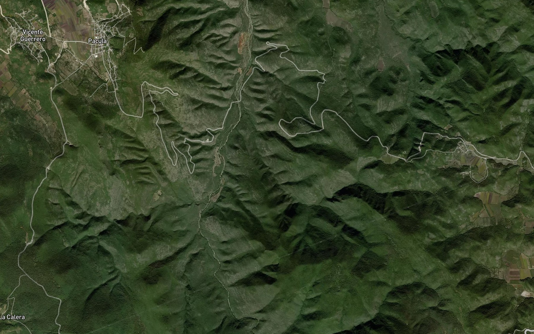 Satellite map of the Barranca El Experimentado