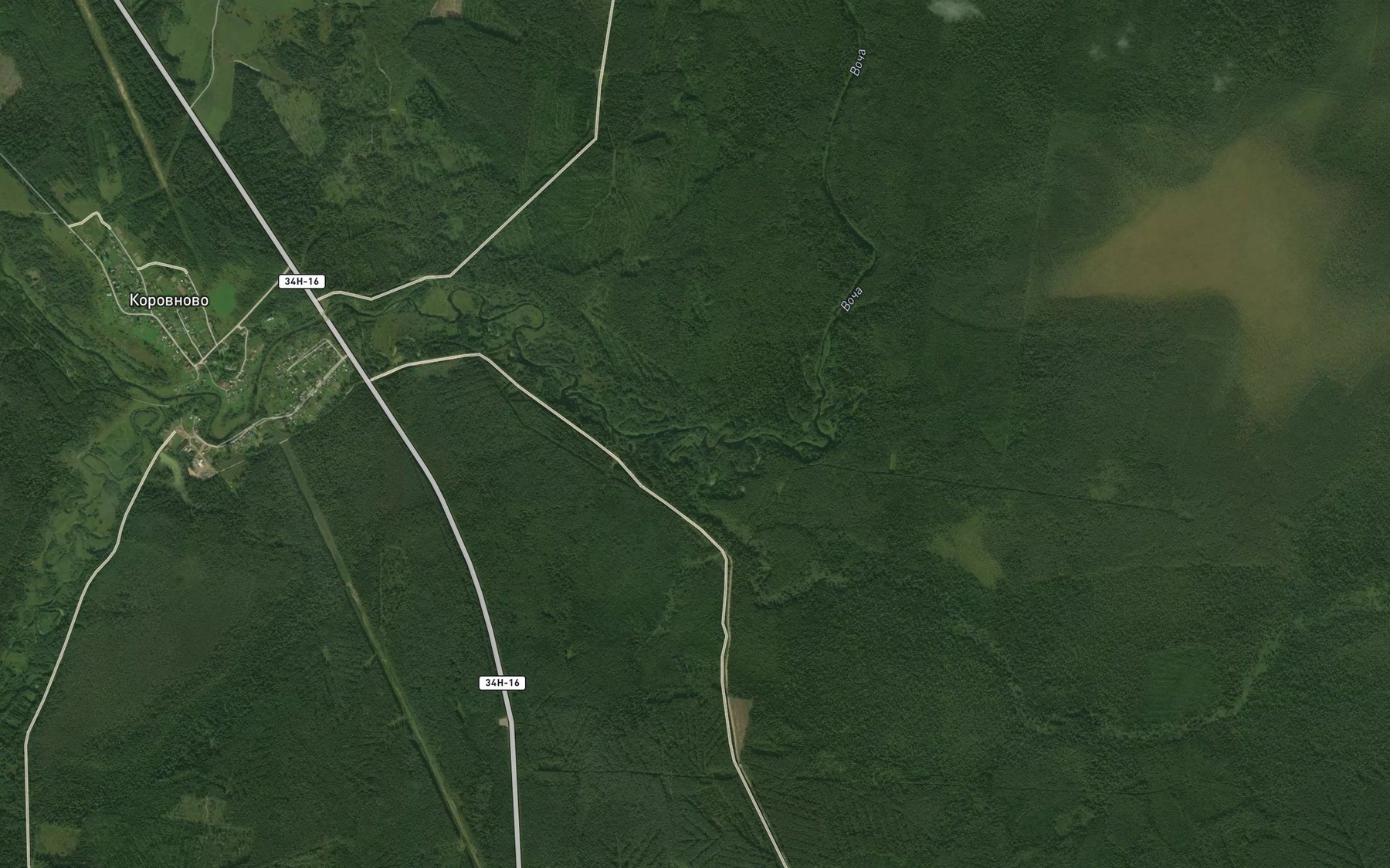 Satellite map of the Yanda