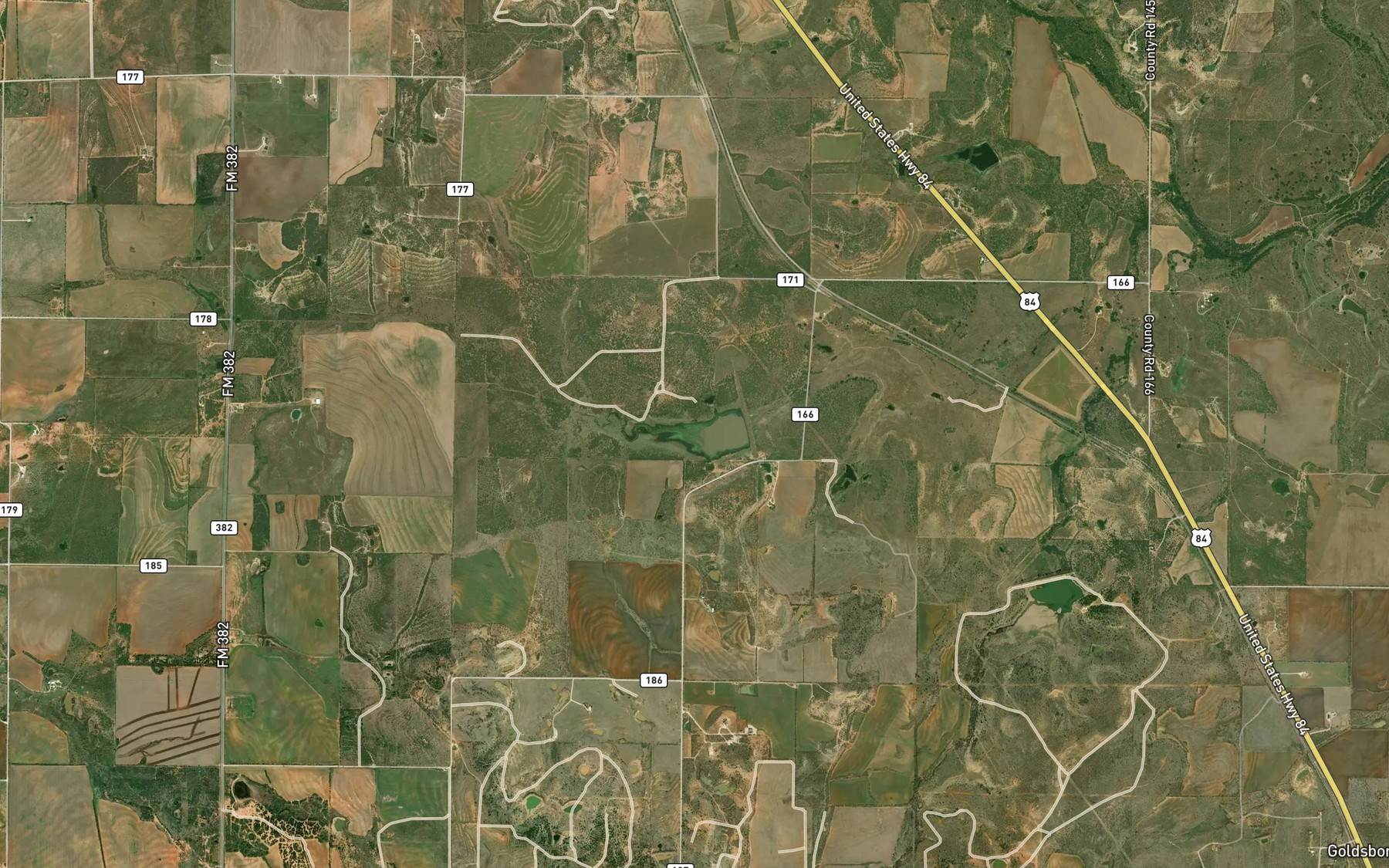 Satellite map of the Soil Conservation Service Site 19 Reservoir
