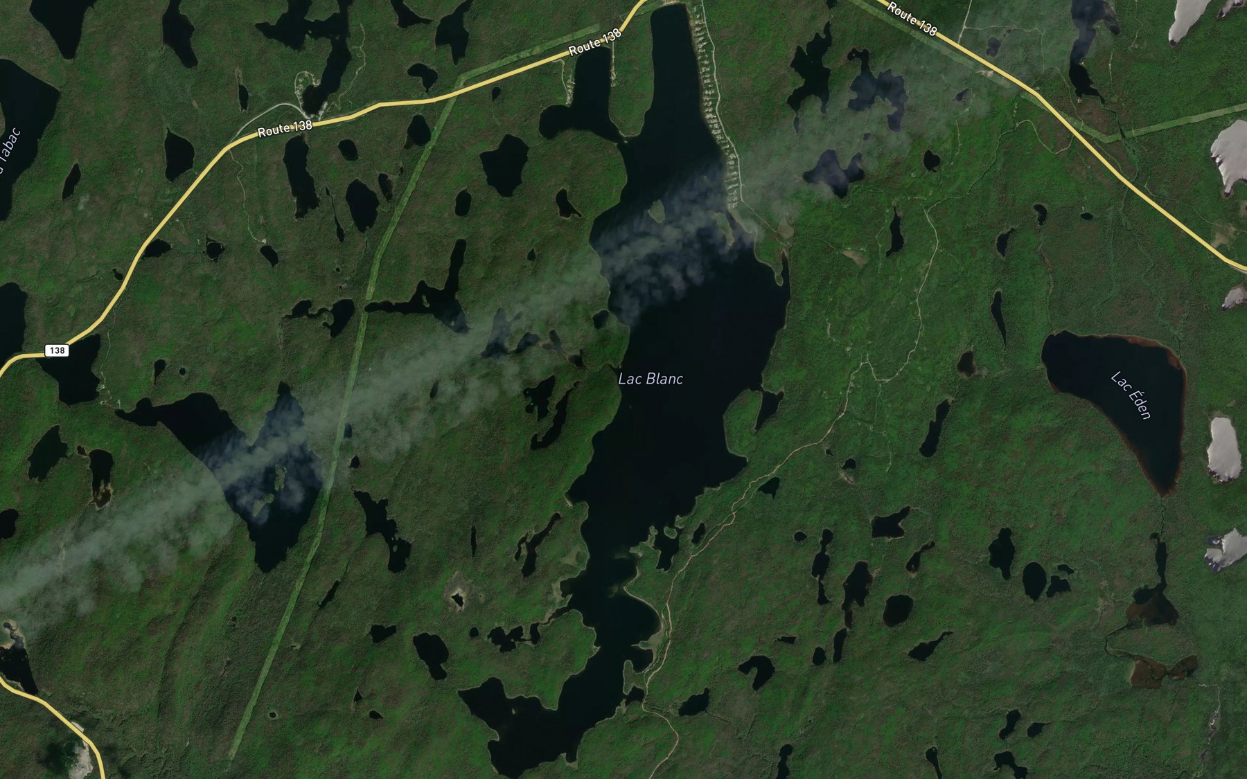 Satellite map of the Lac Blanc