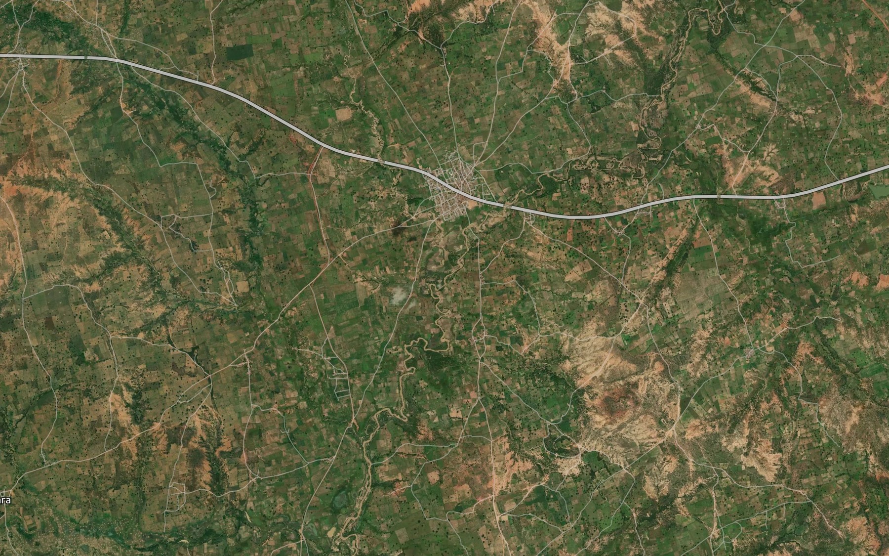 Satellite map of the River Rufewa