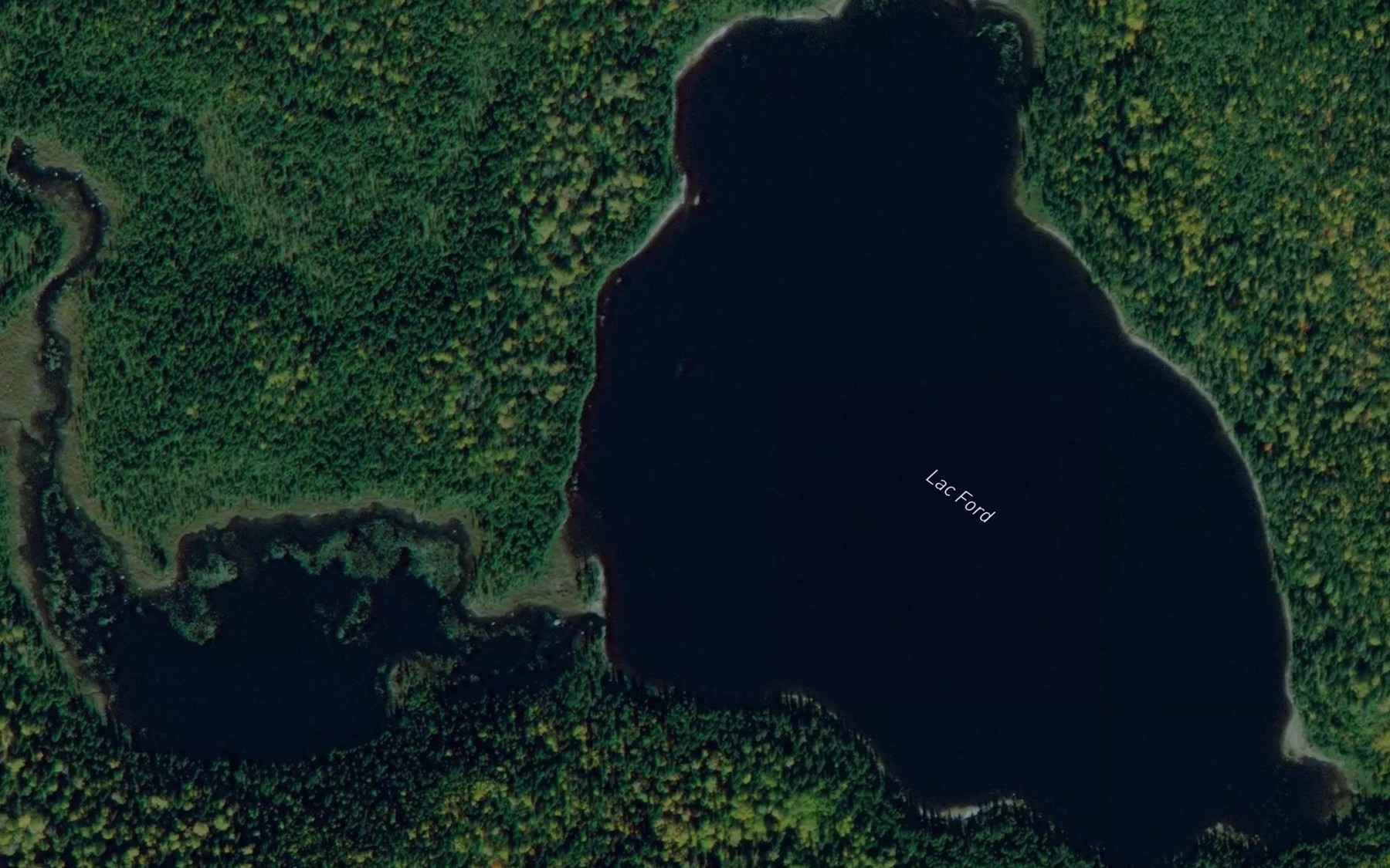 Satellite map of the Lac Ford