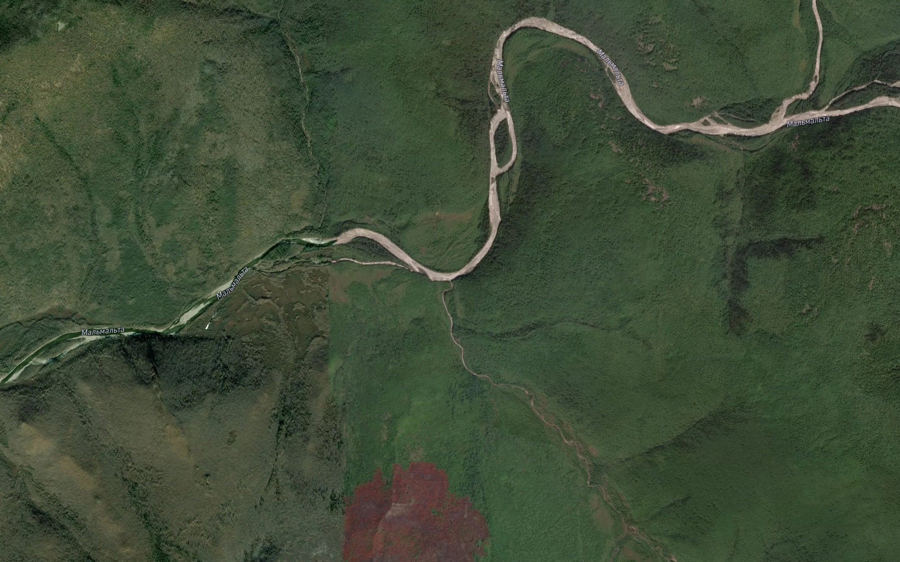 Satellite map of the Granichnyy
