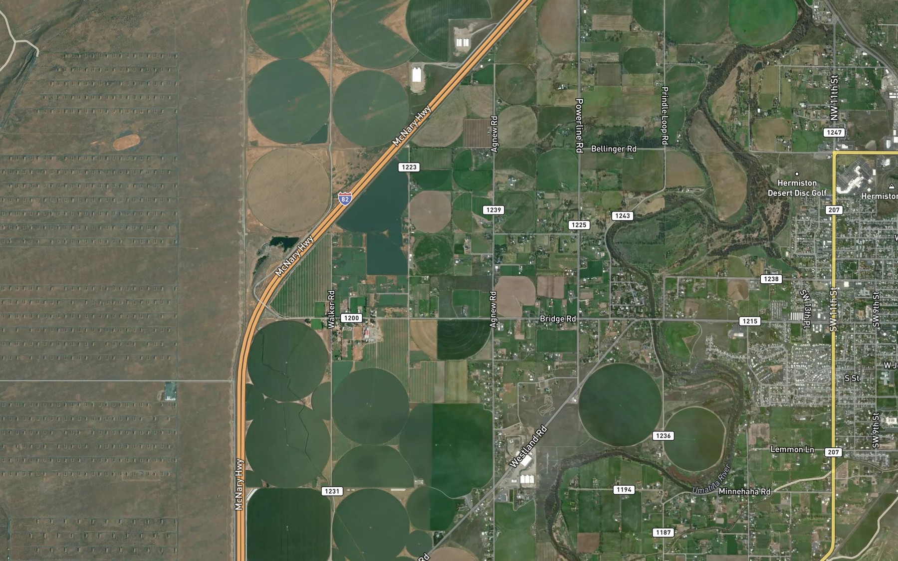 Satellite map of the Westland F Canal