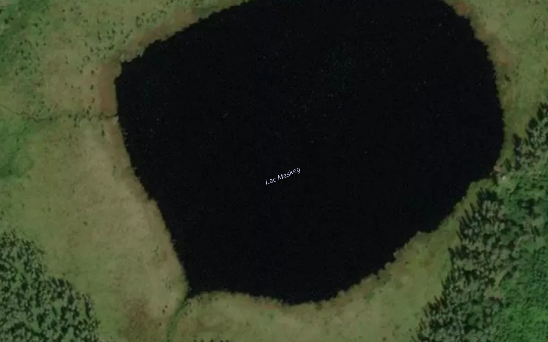 Satellite map of the Lac Maskeg