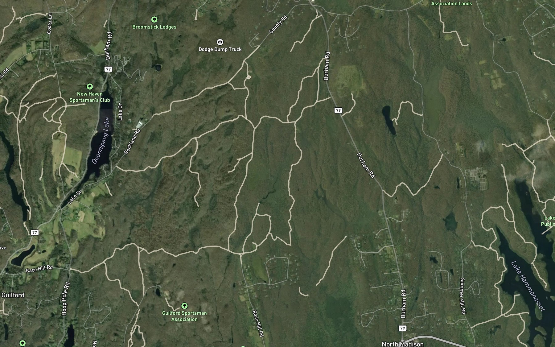 Satellite map of the Stony Brook