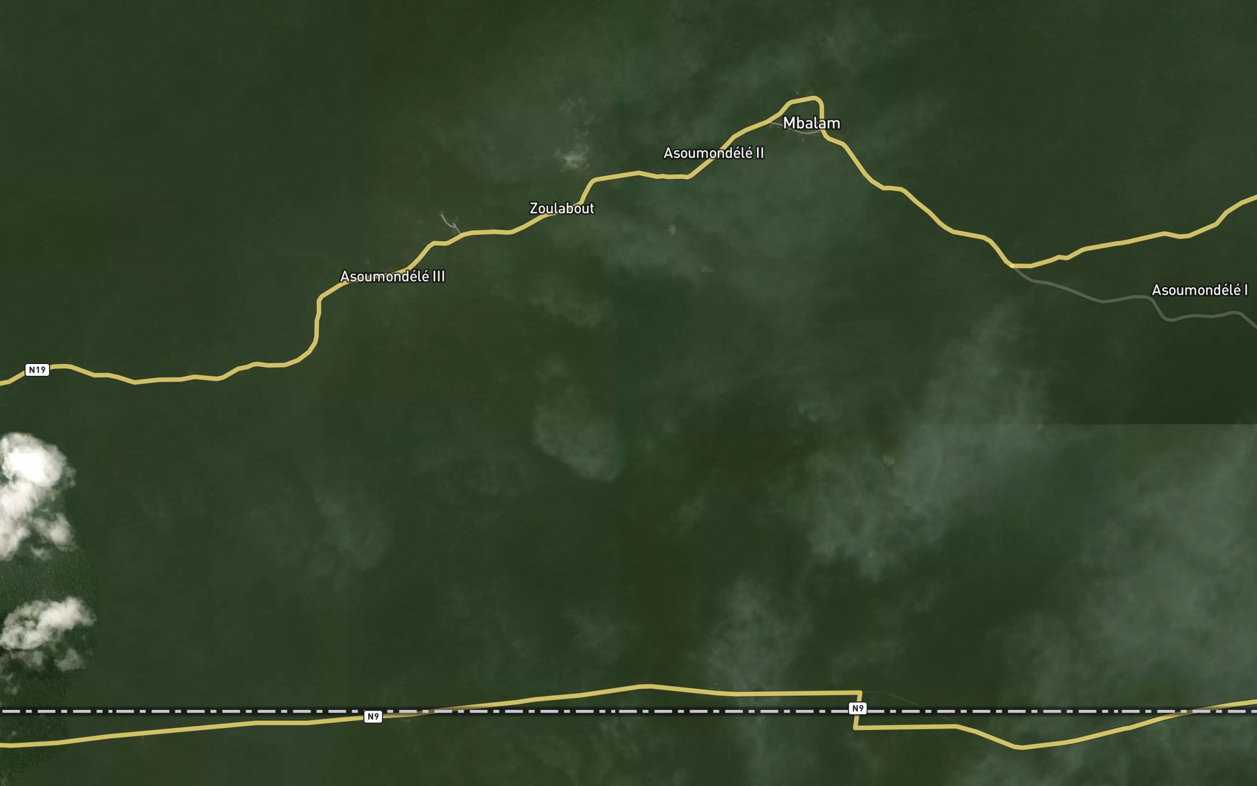 Satellite map of the Mada