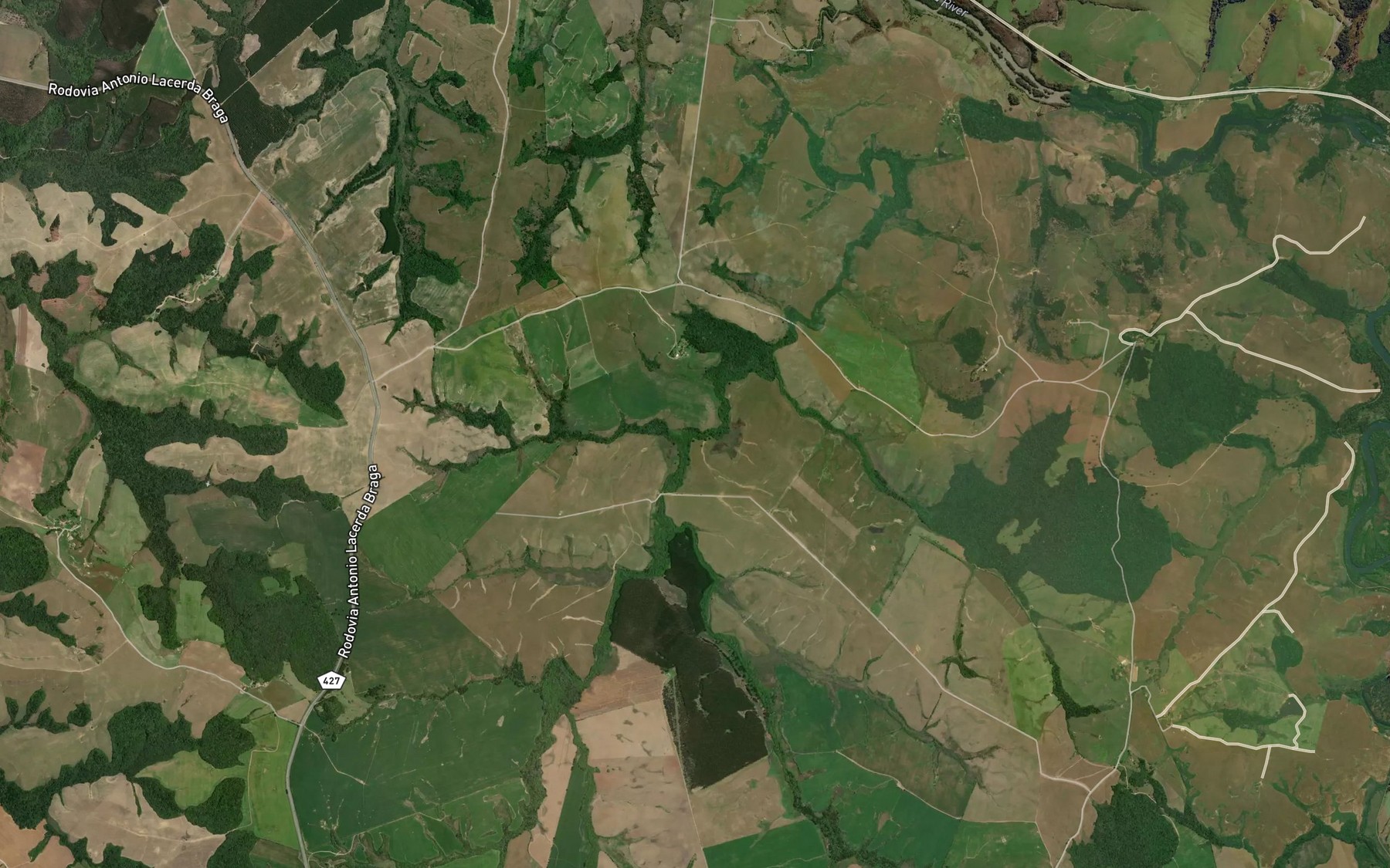 Satellite map of the Arroio da Divisa