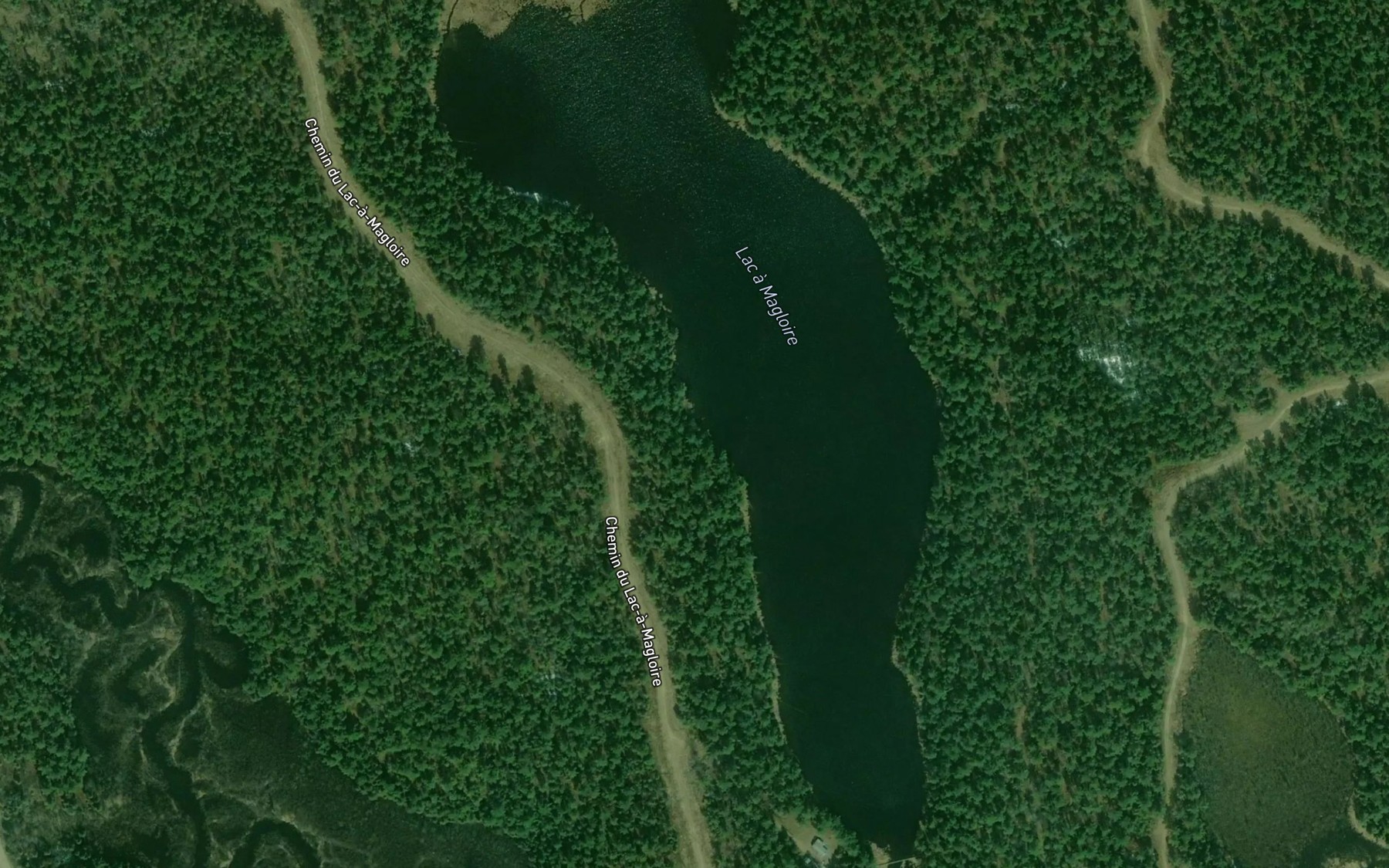 Satellite map of the Lac a Magloire