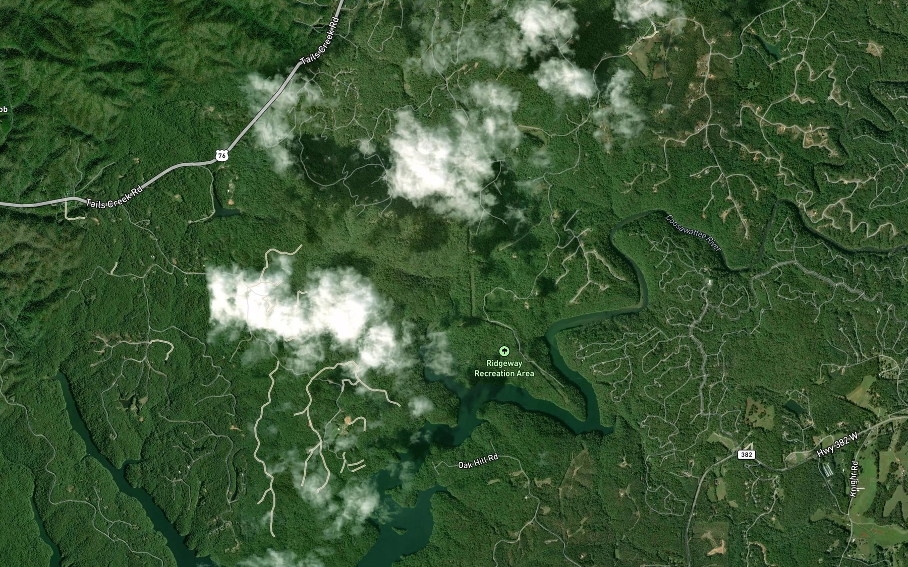 Satellite map of the Fir Creek
