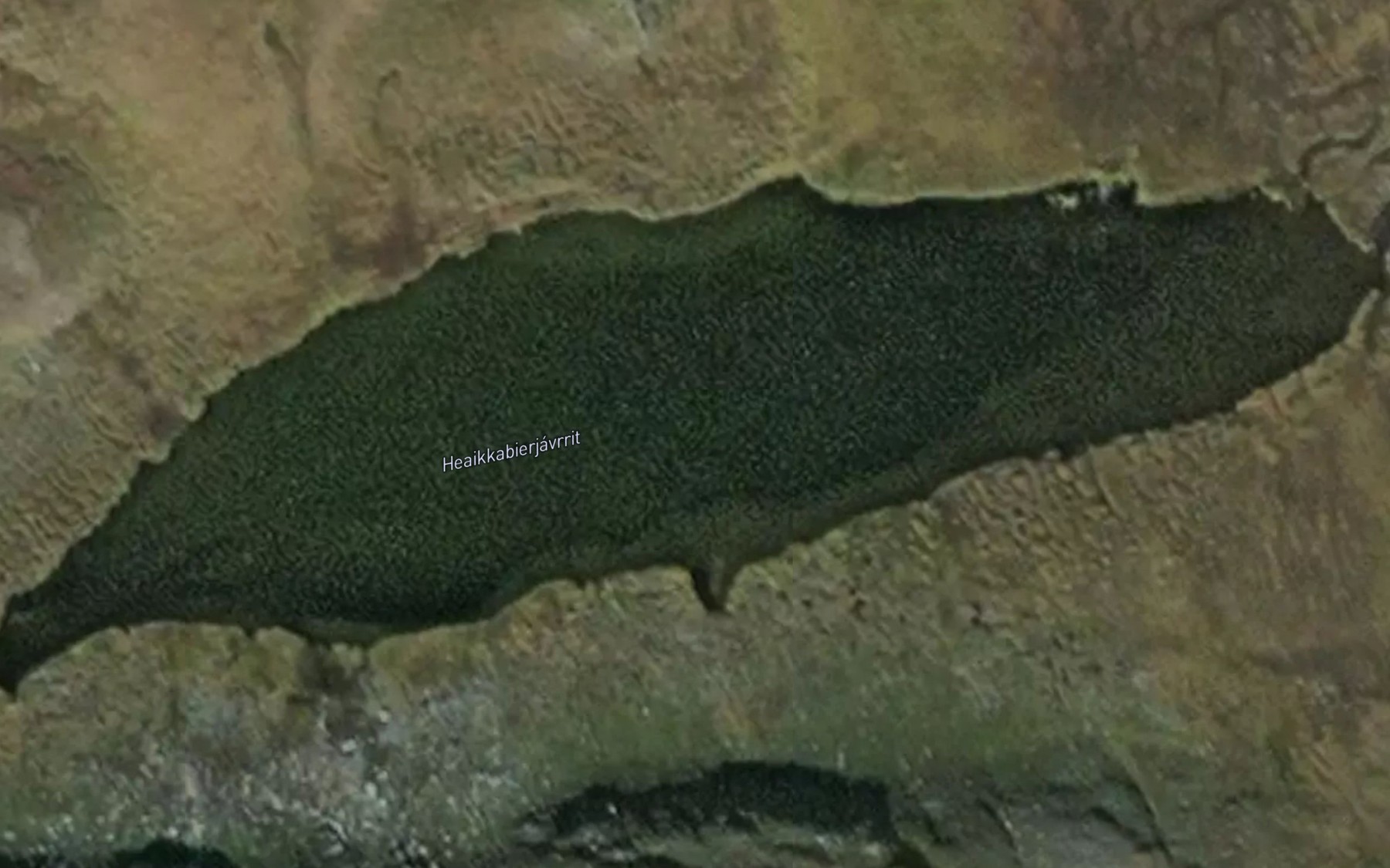 Satellite map of the Haeikabierjavrit