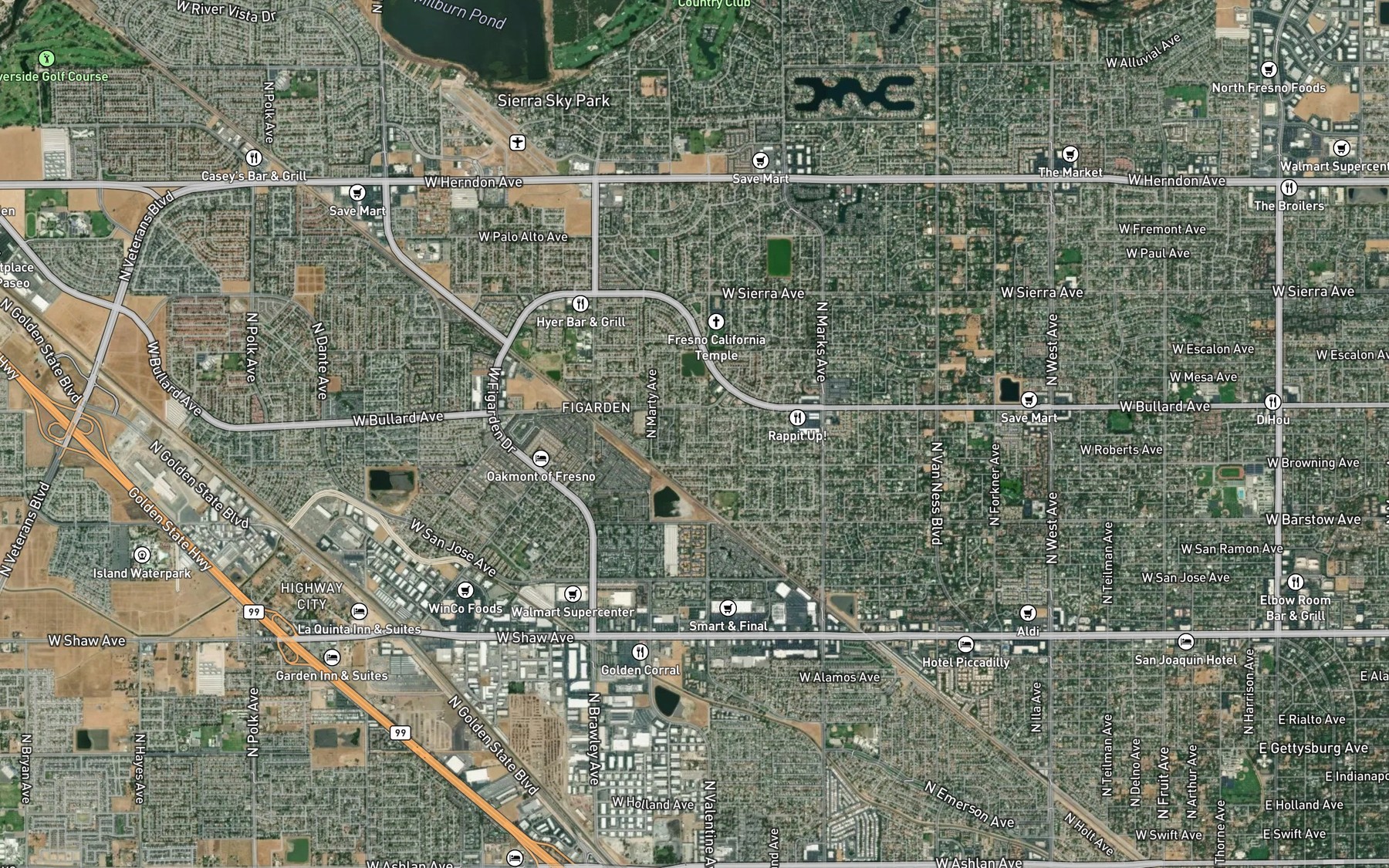 Satellite map of the E-Four Ditch