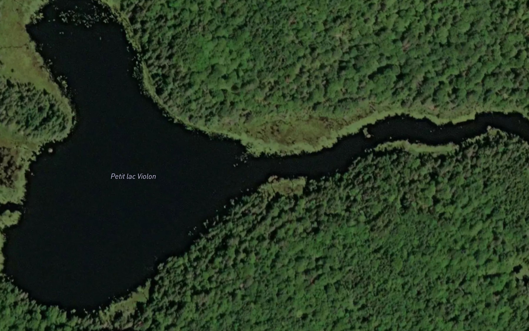 Satellite map of the Petit lac Violon