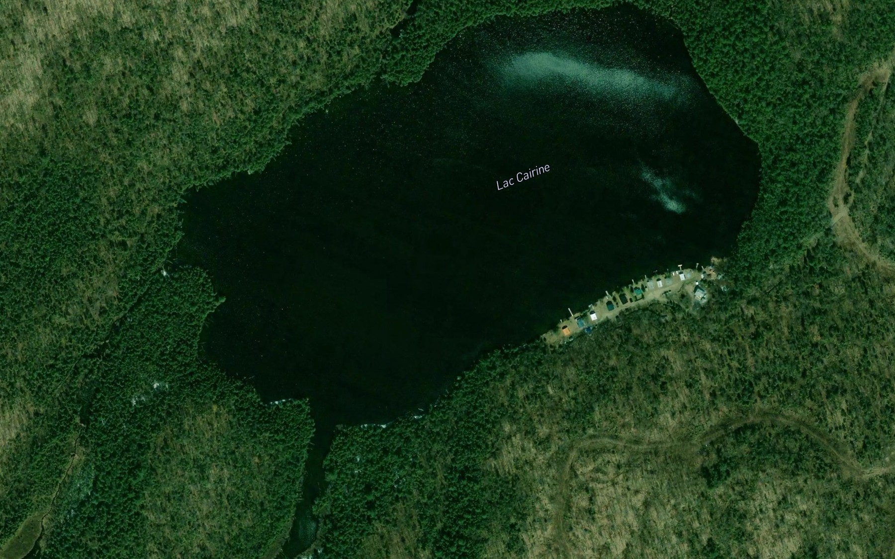 Satellite map of the Lac Cairine