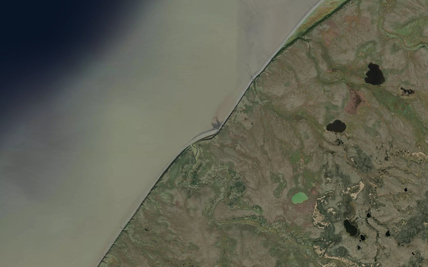 Satellite map of the Johnson Hill Creek