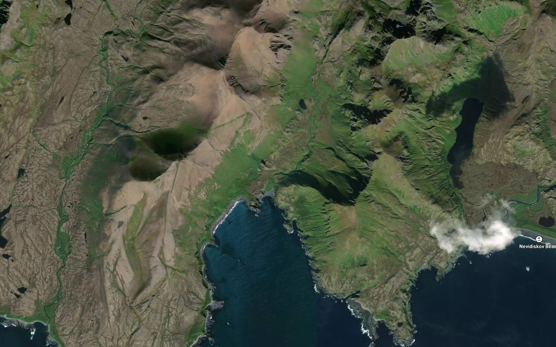 Satellite map of the Nevidiskov Creek