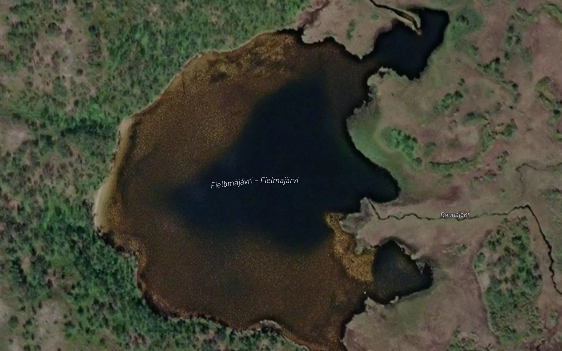 Satellite map of the Fielbmajavri