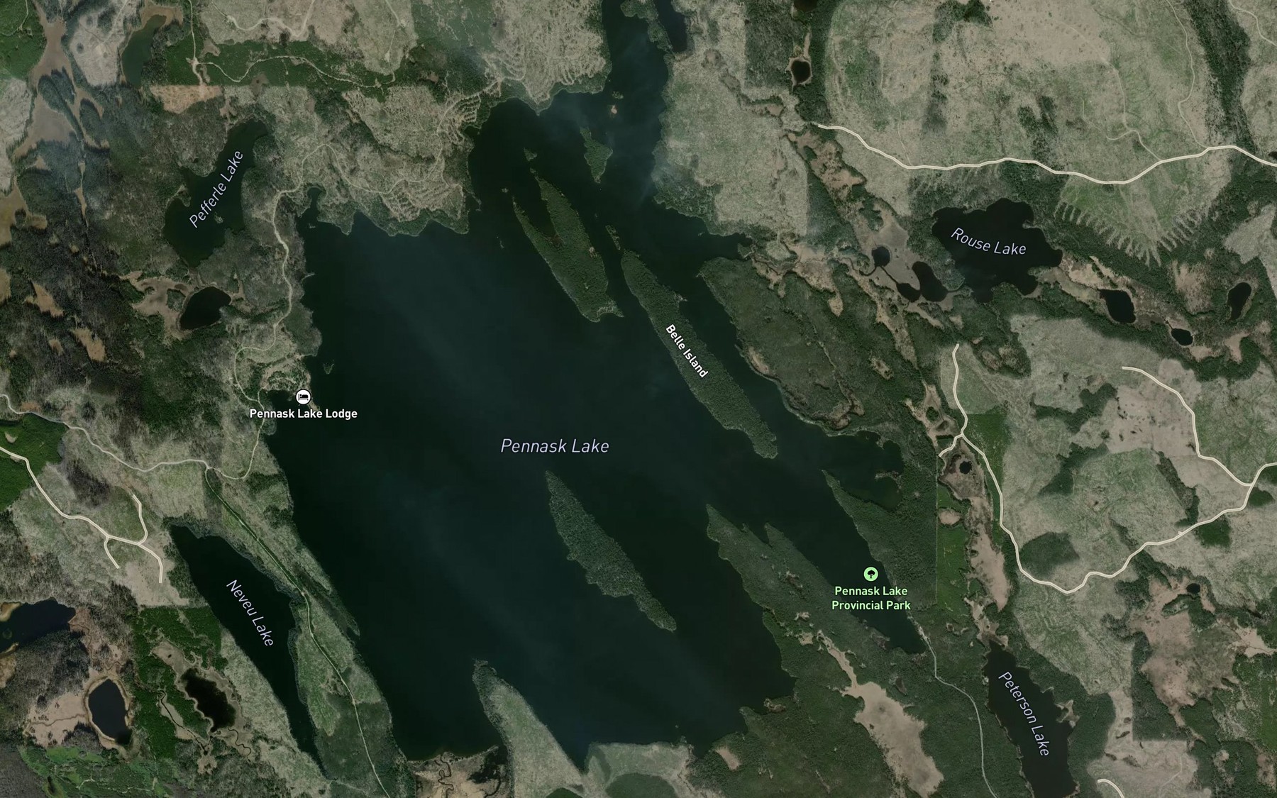 Satellite map of the Mud Bay