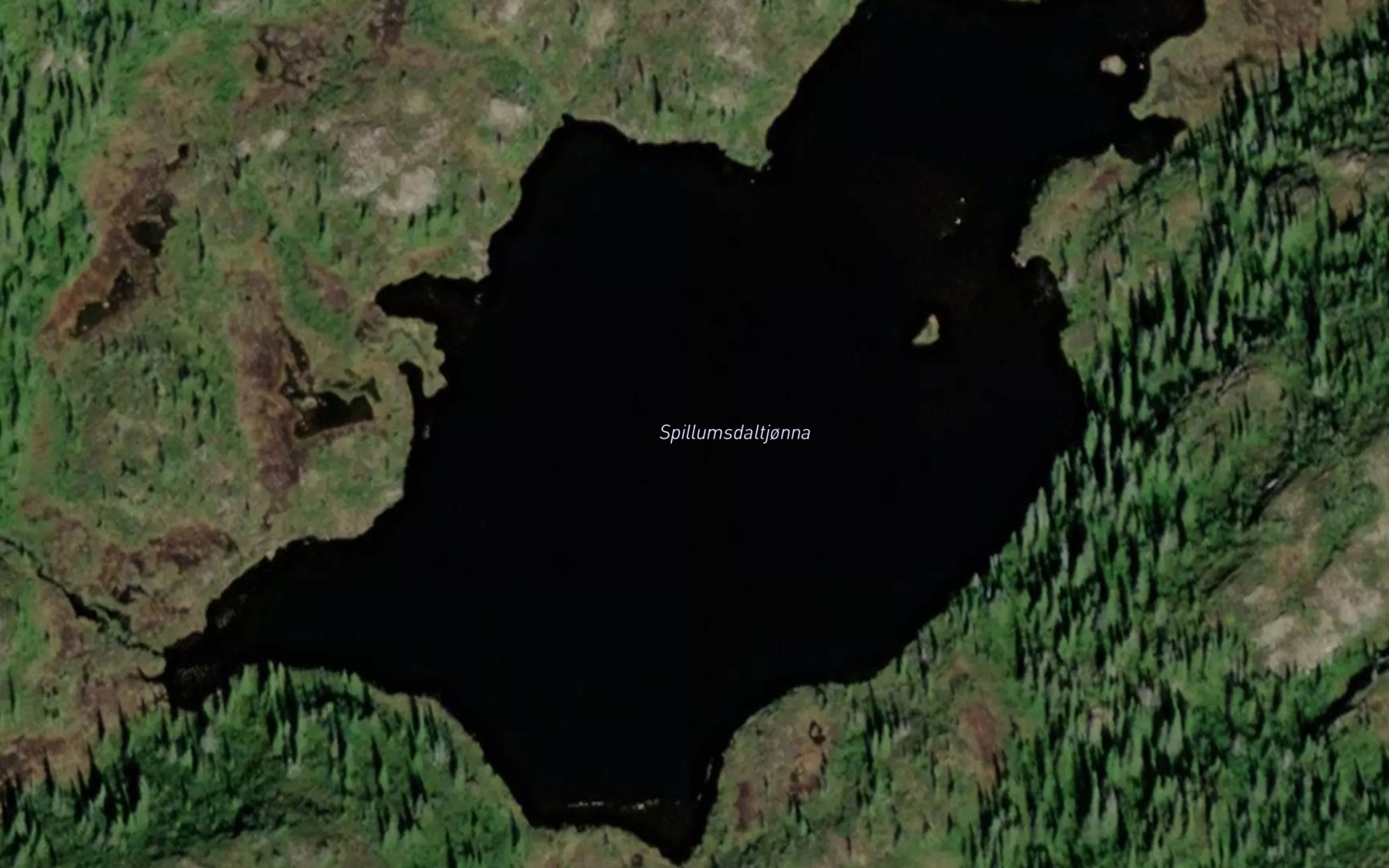 Satellite map of the Spillumsdaltjorna