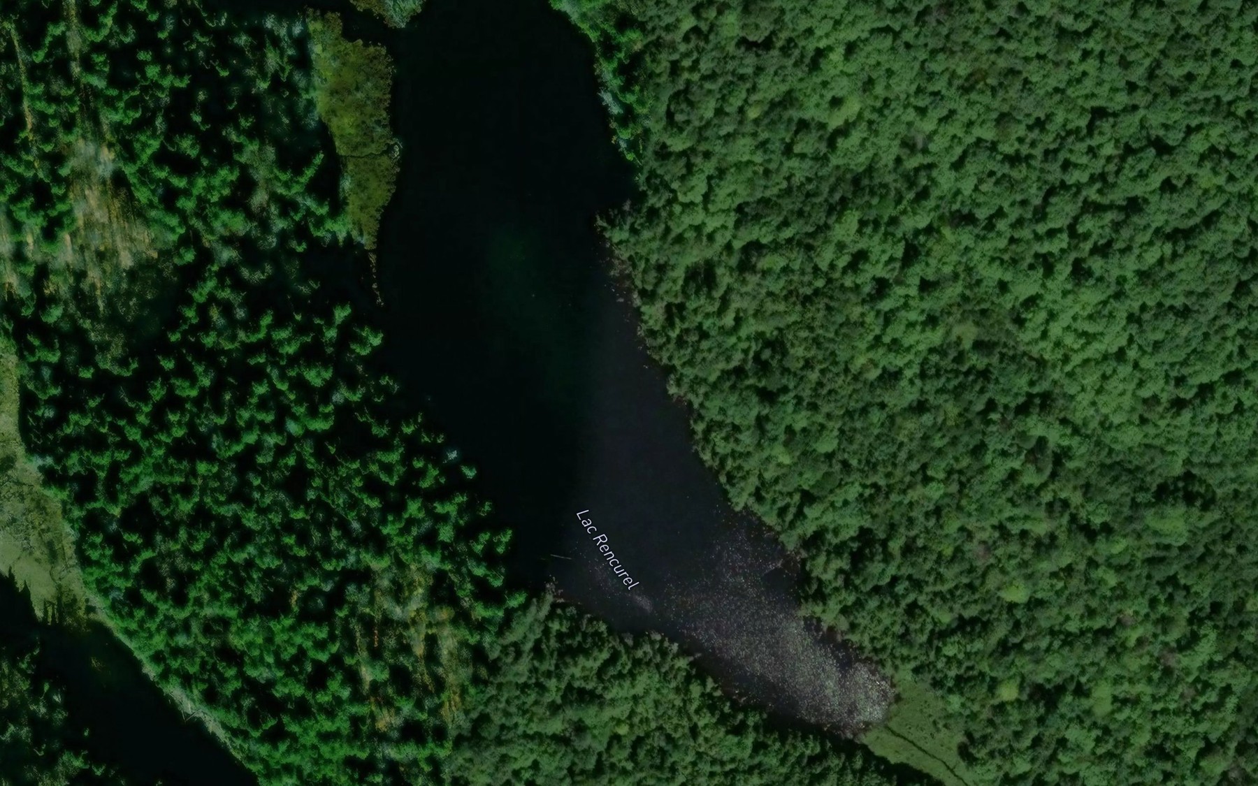 Satellite map of the Lac Rencurel