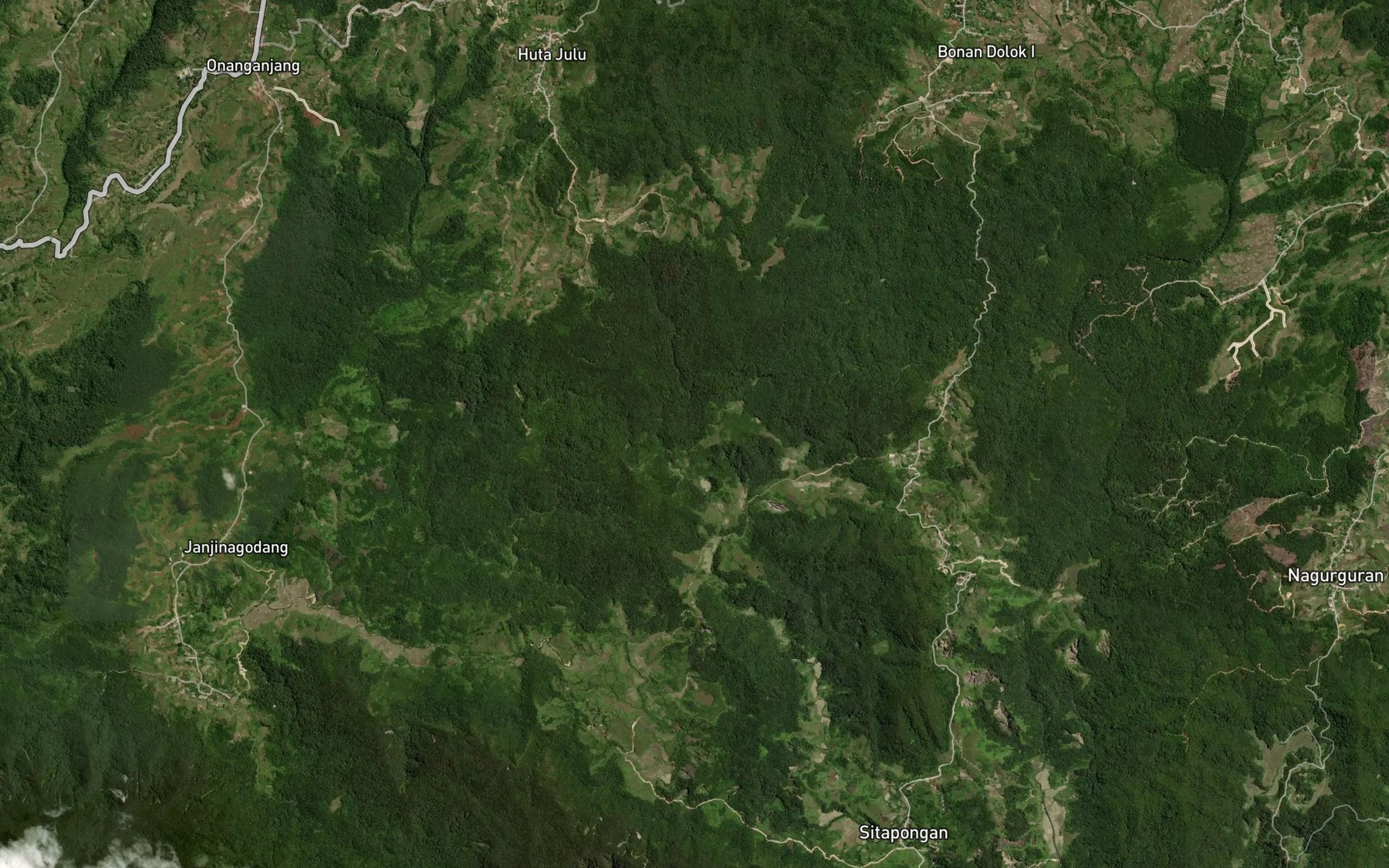 Satellite map of the Aek Rihirnaparngis