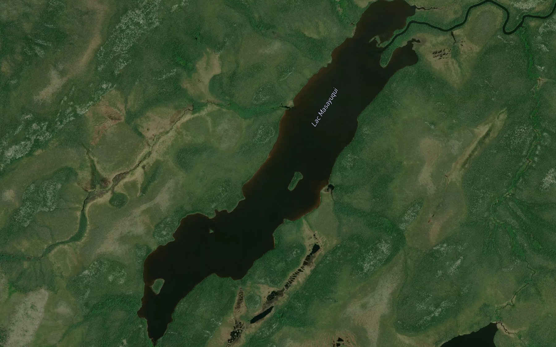 Satellite map of the Lac Masayuqui
