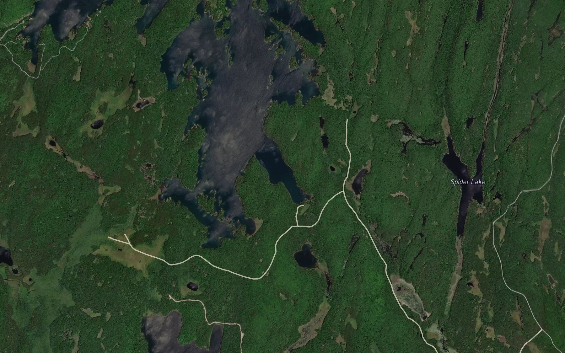 Satellite map of the Wright's Bay