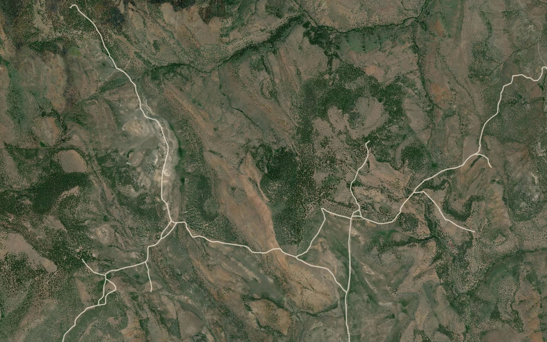 Satellite map of the Rinfroe Springs
