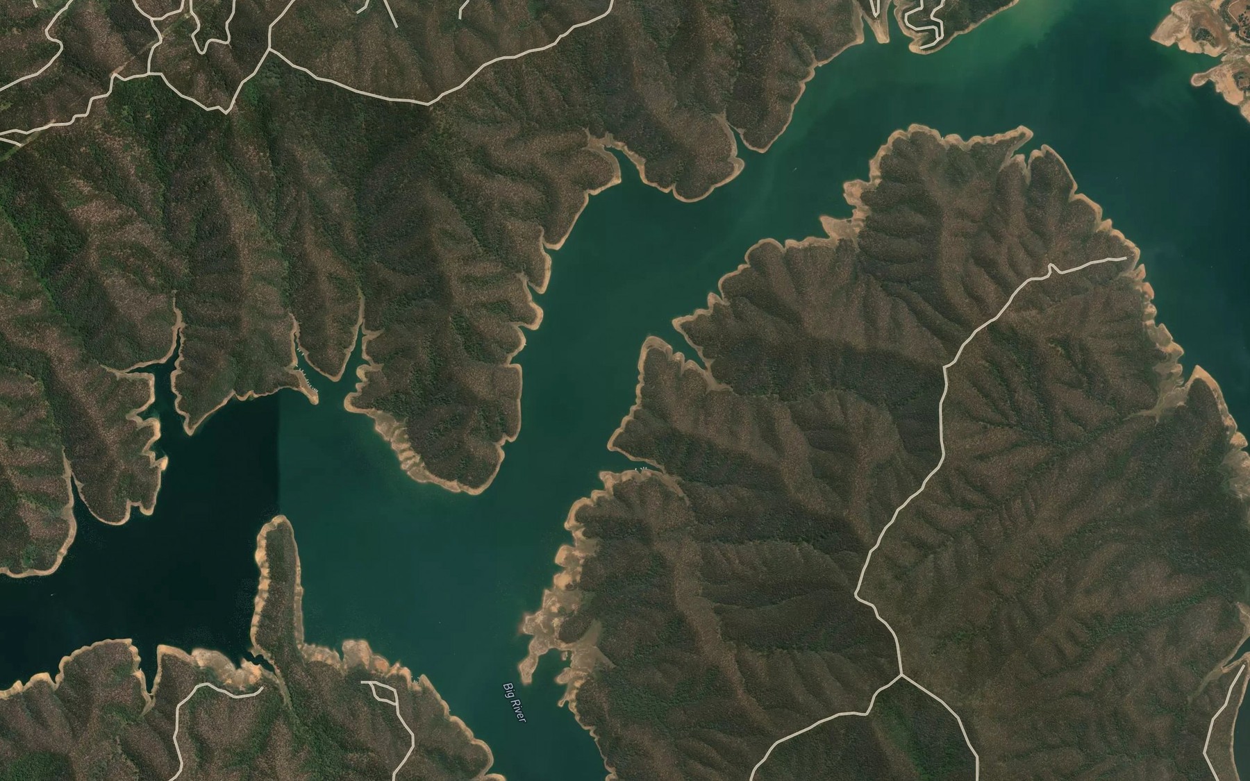 Satellite map of the Kelly Bay