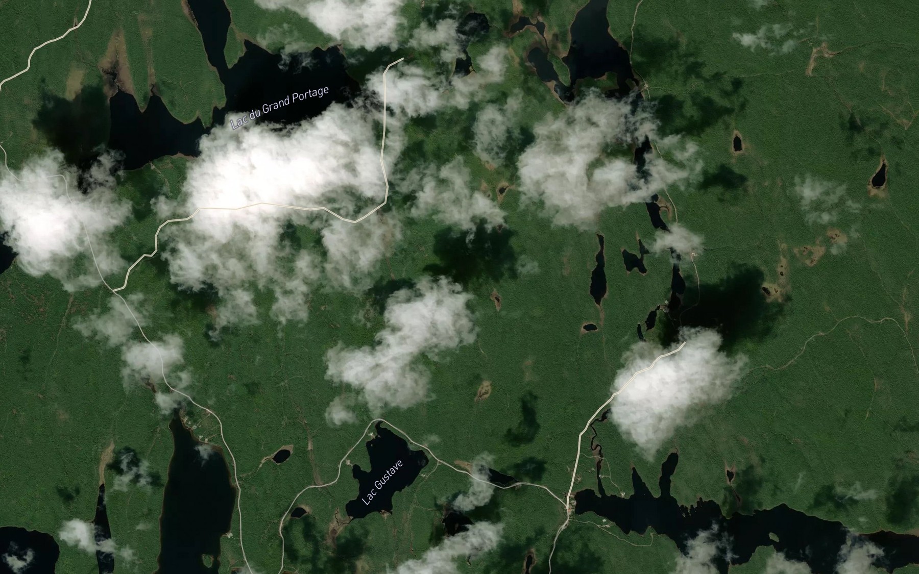 Satellite map of the Lac de l'Alibi
