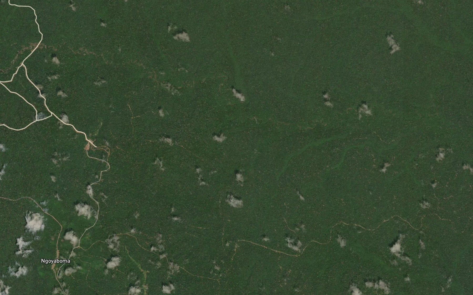 Satellite map of the Ondouba