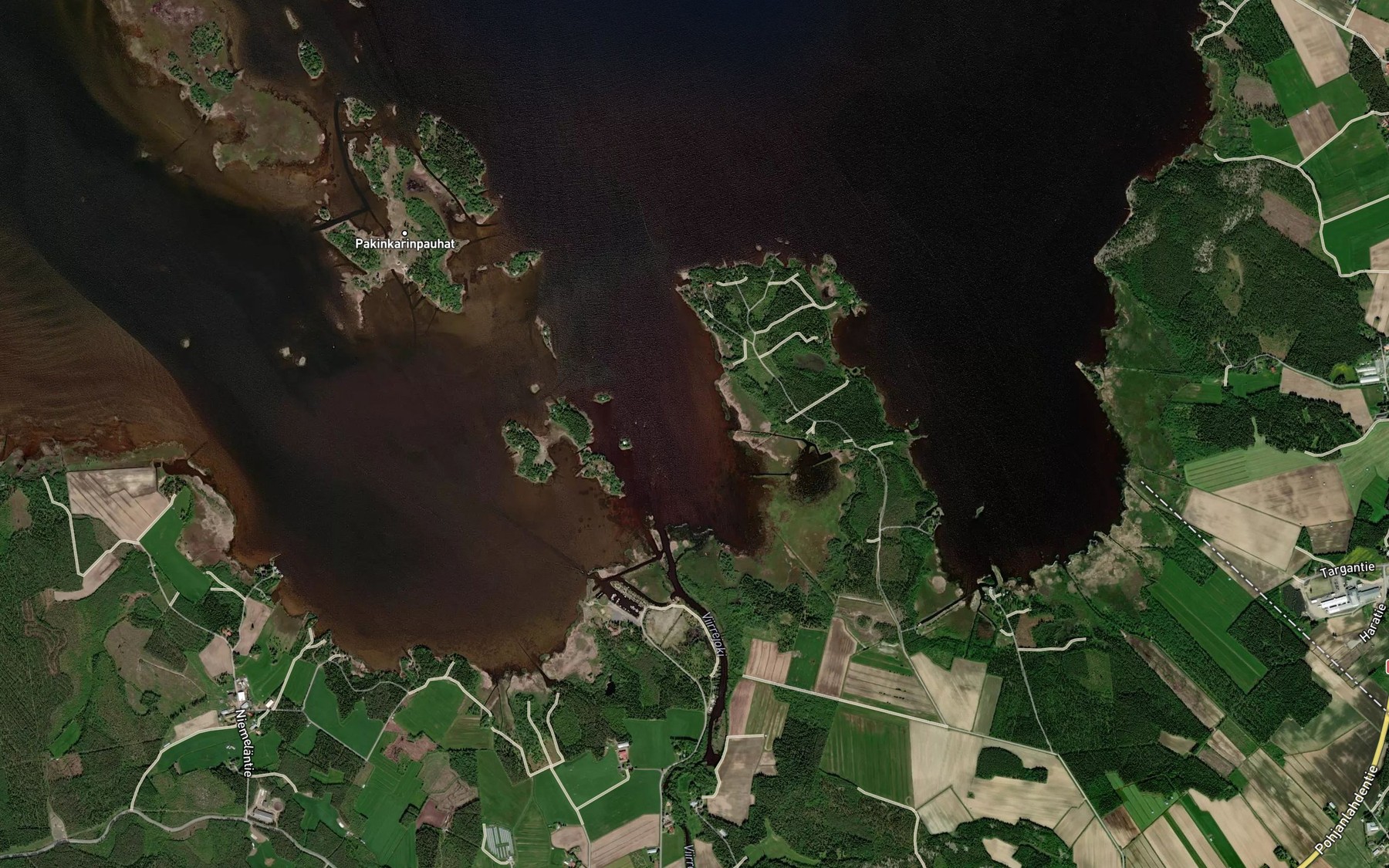 Satellite map of the Viirretjoki