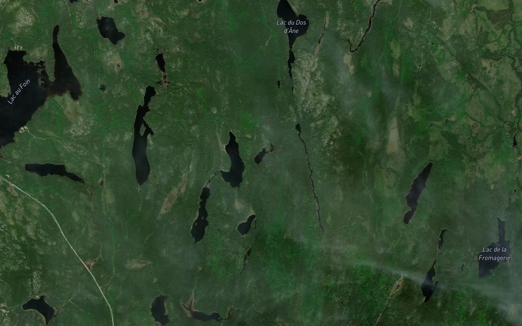 Satellite map of the Lac des Moissons