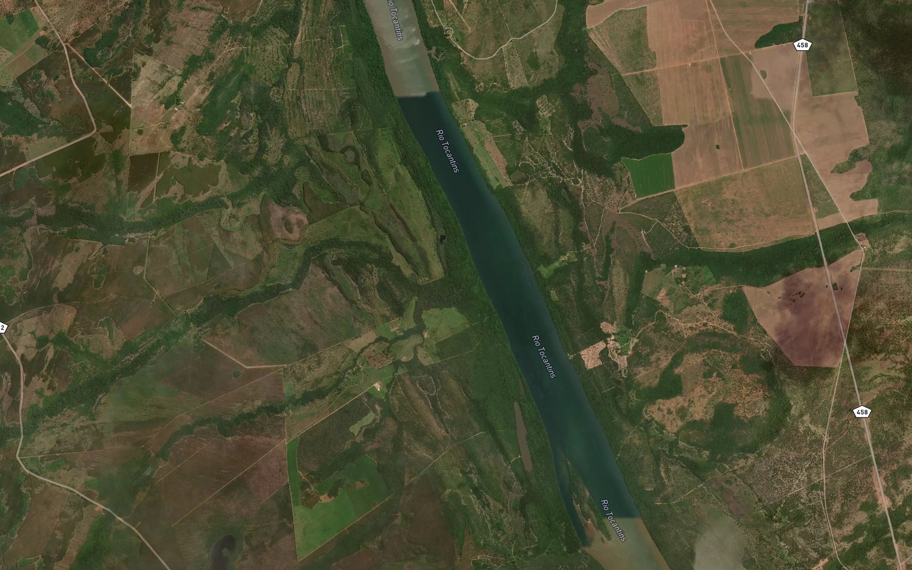 Satellite map of the Corrego Pintado