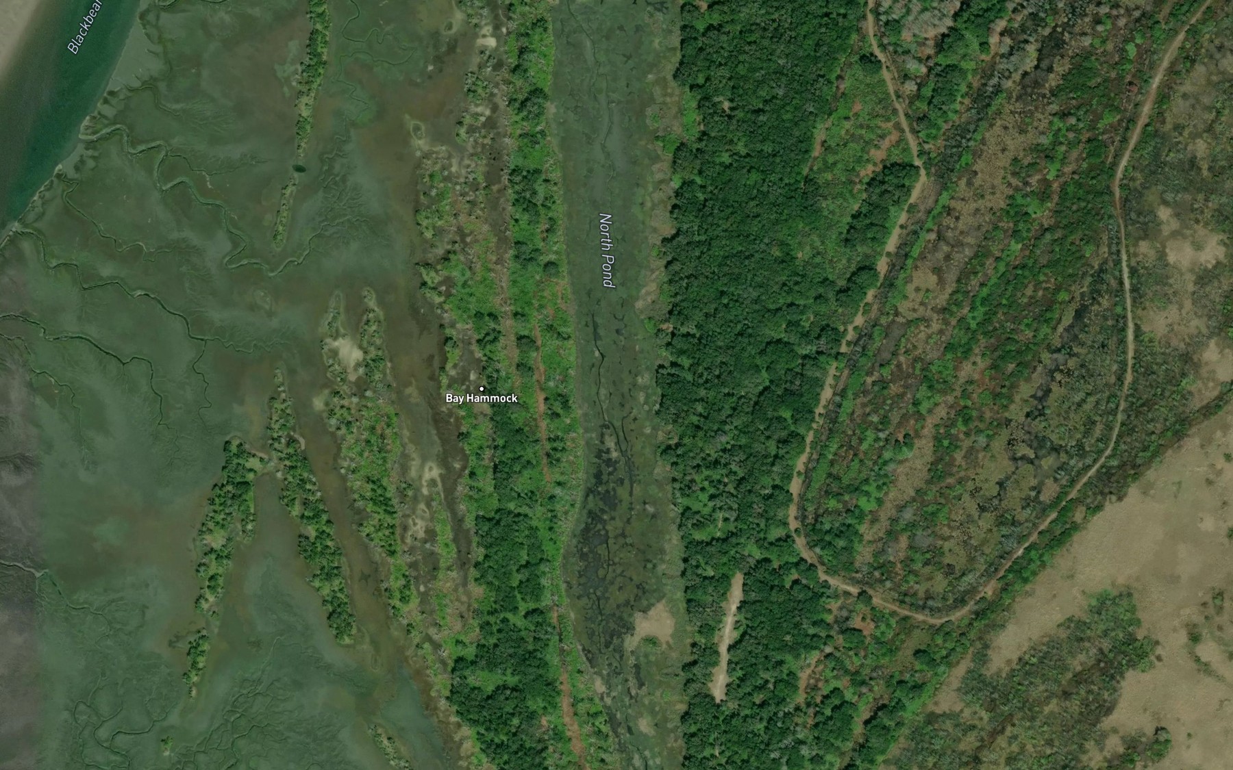 Satellite map of the North Pond
