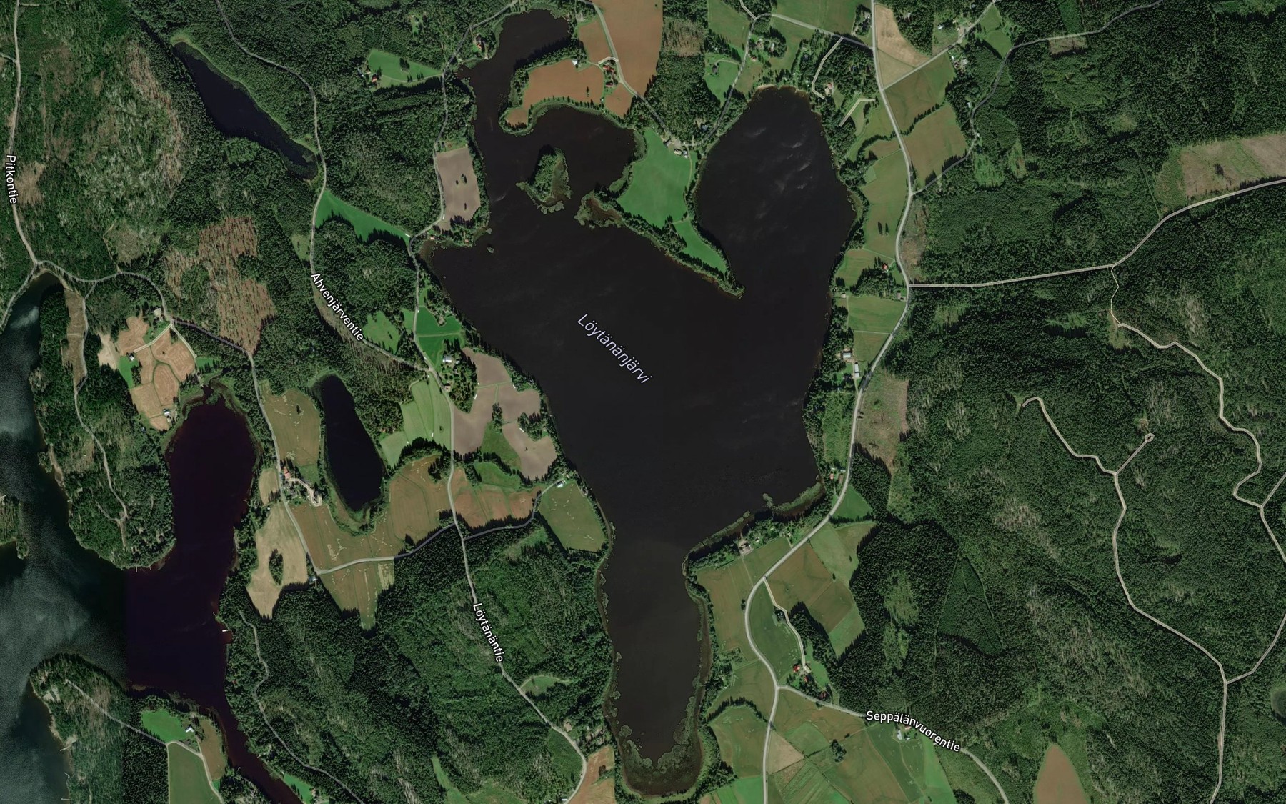Satellite map of the Loytananjarvi