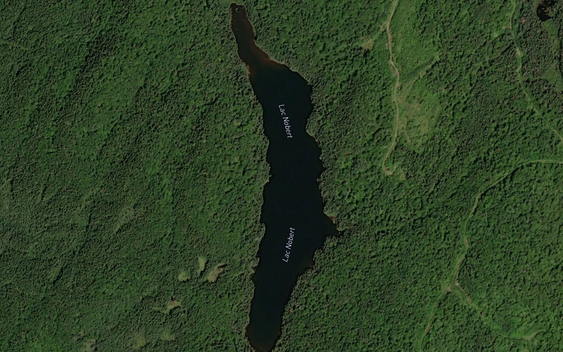 Satellite map of the Lac Nobert