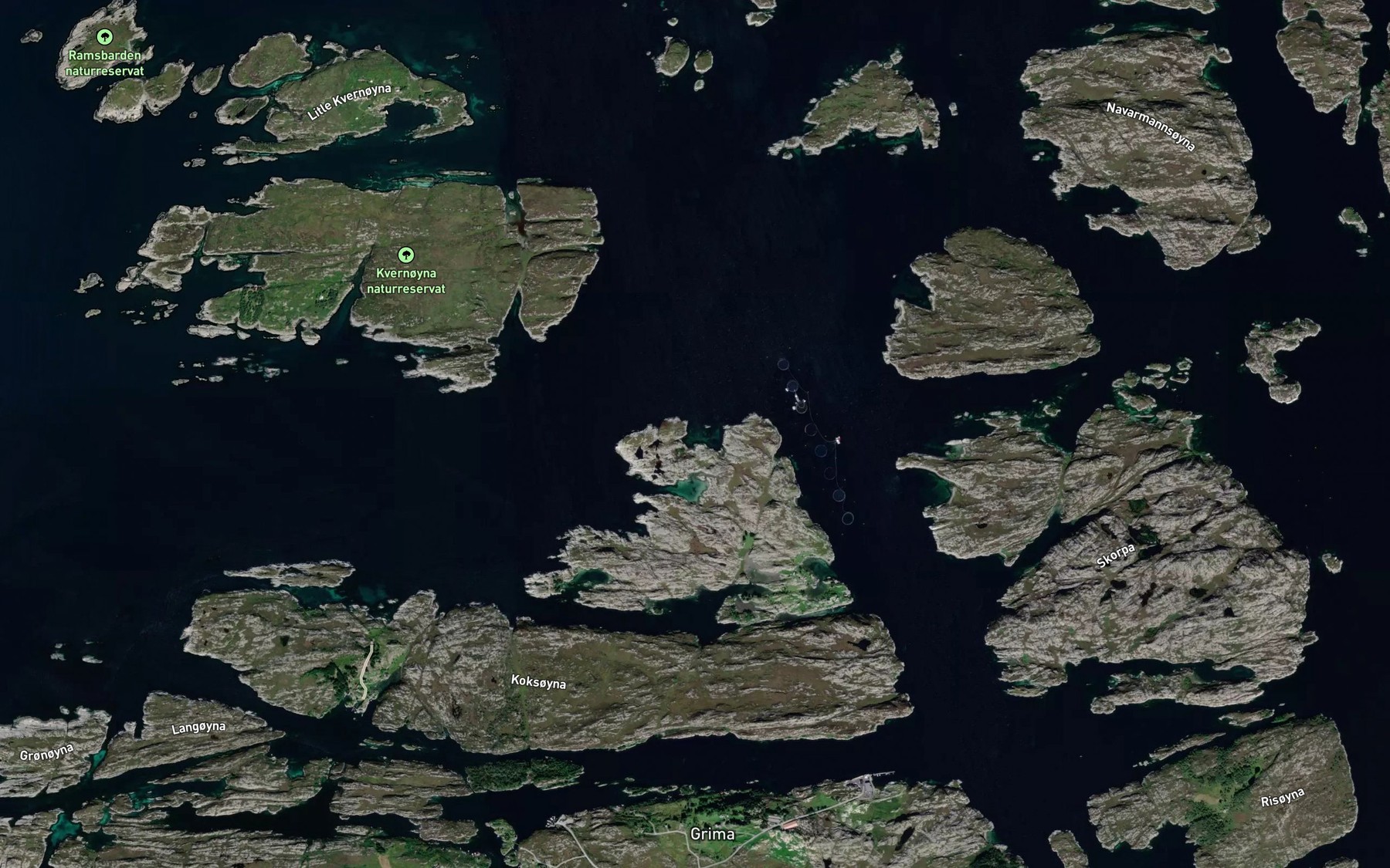 Satellite map of the Kobbe - vika