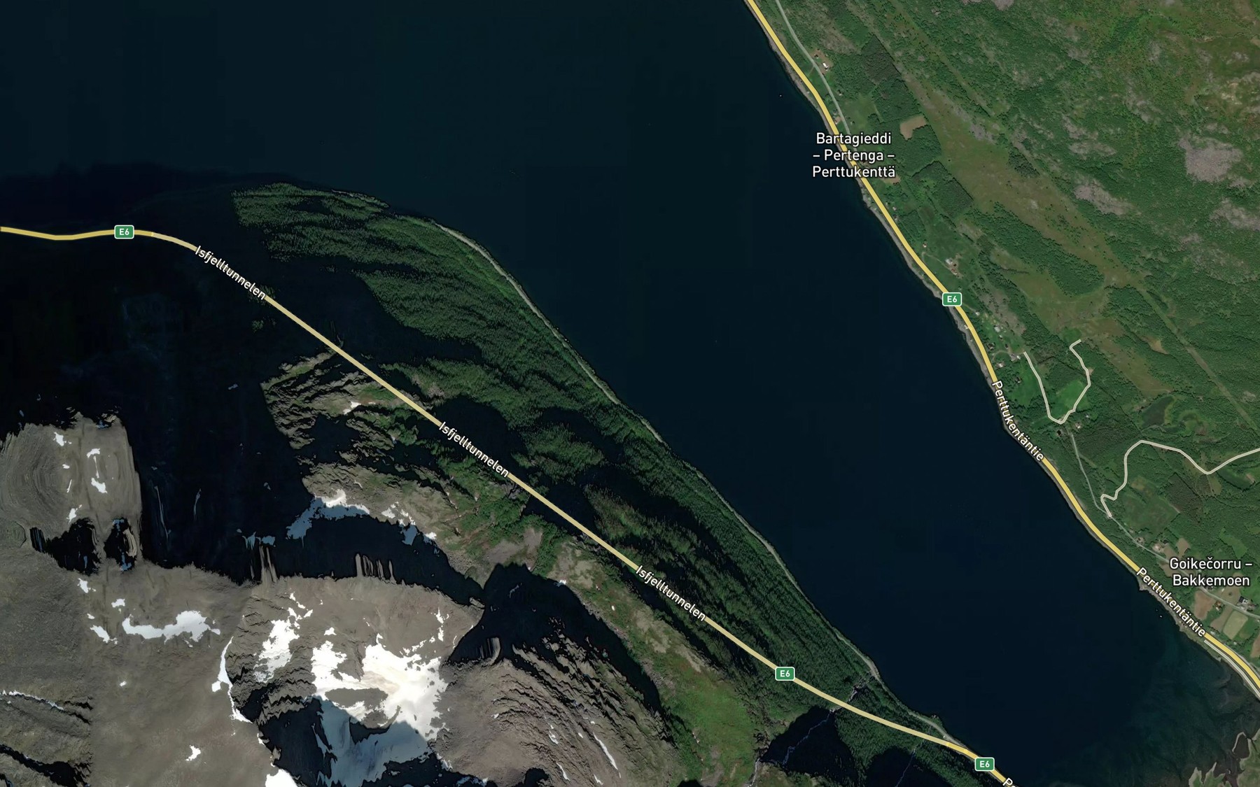 Satellite map of the Haldestaffu