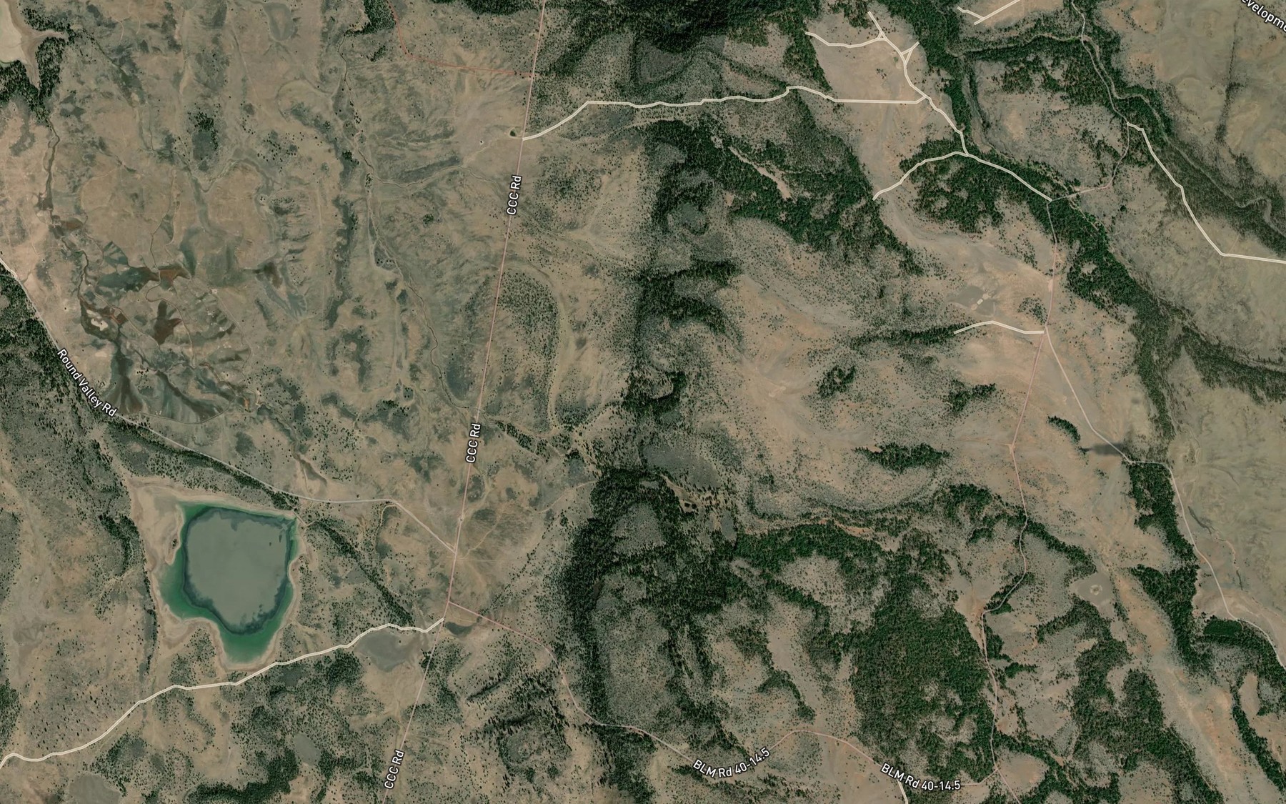 Satellite map of the Three C Spring