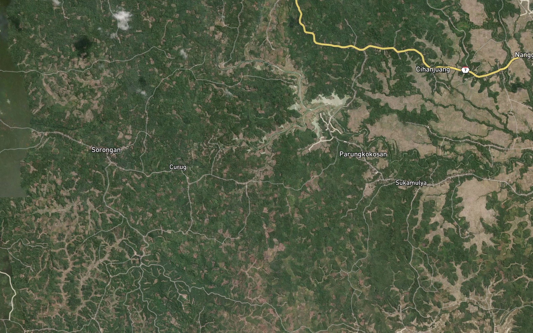 Satellite map of the Ci Katir