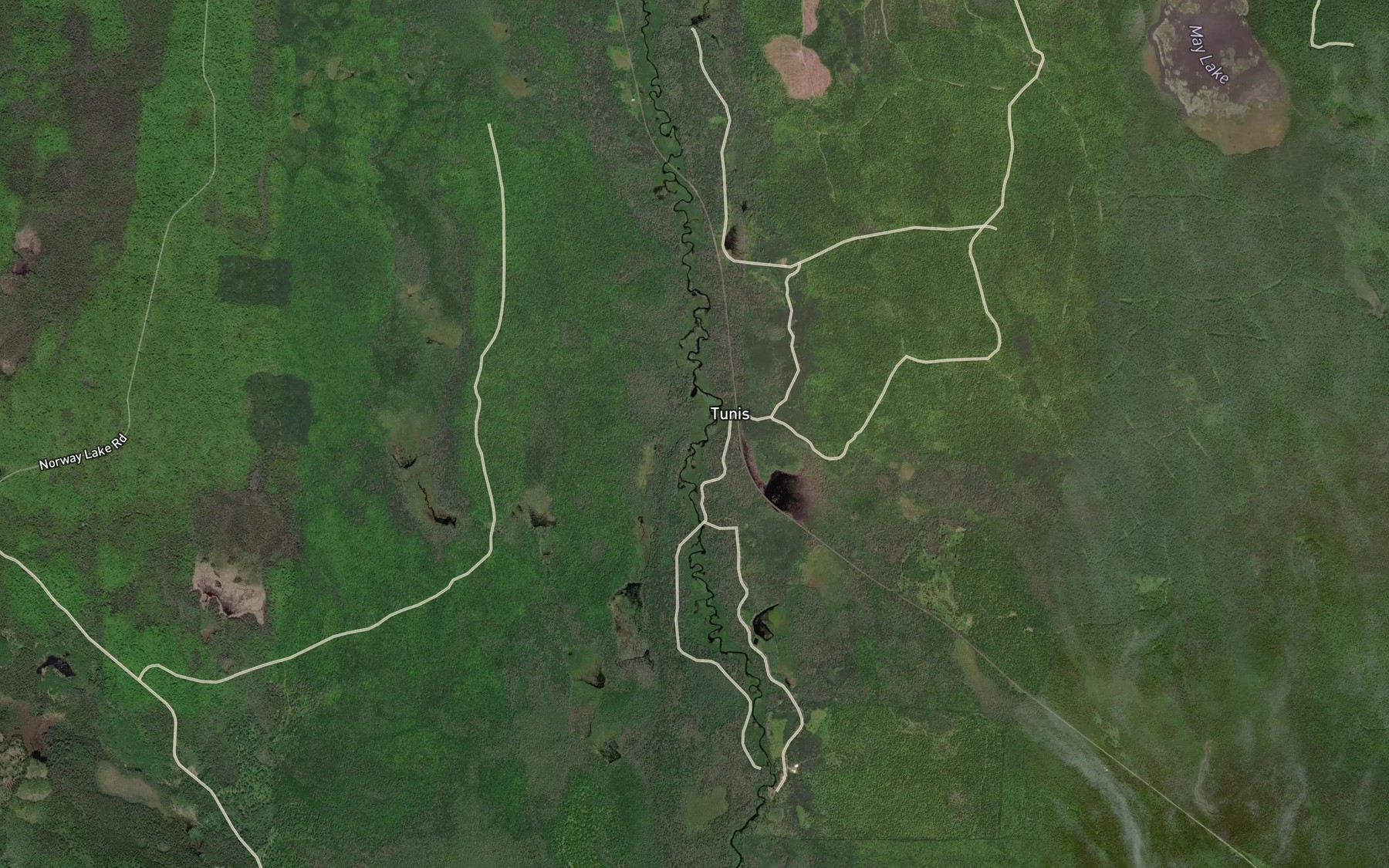 Satellite map of the Goblin Creek