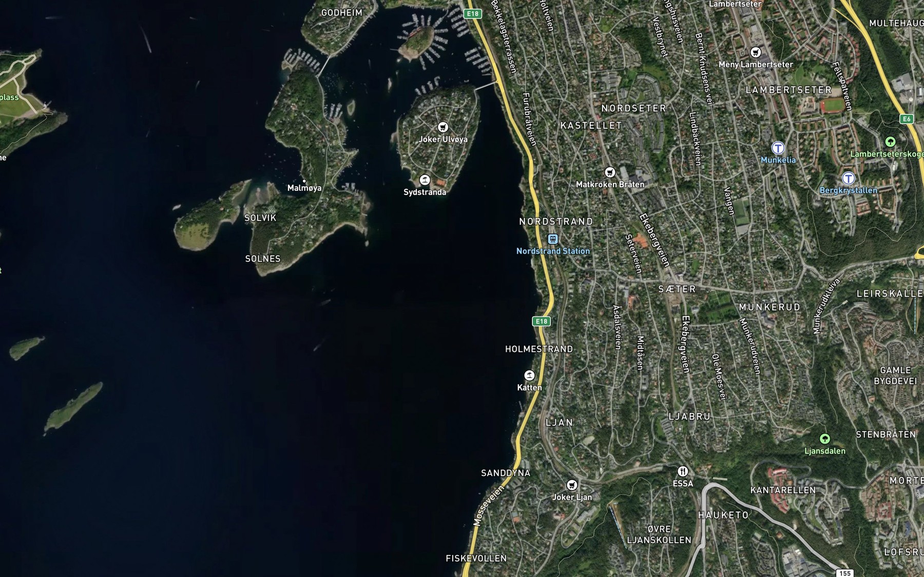Satellite map of the Grasberget