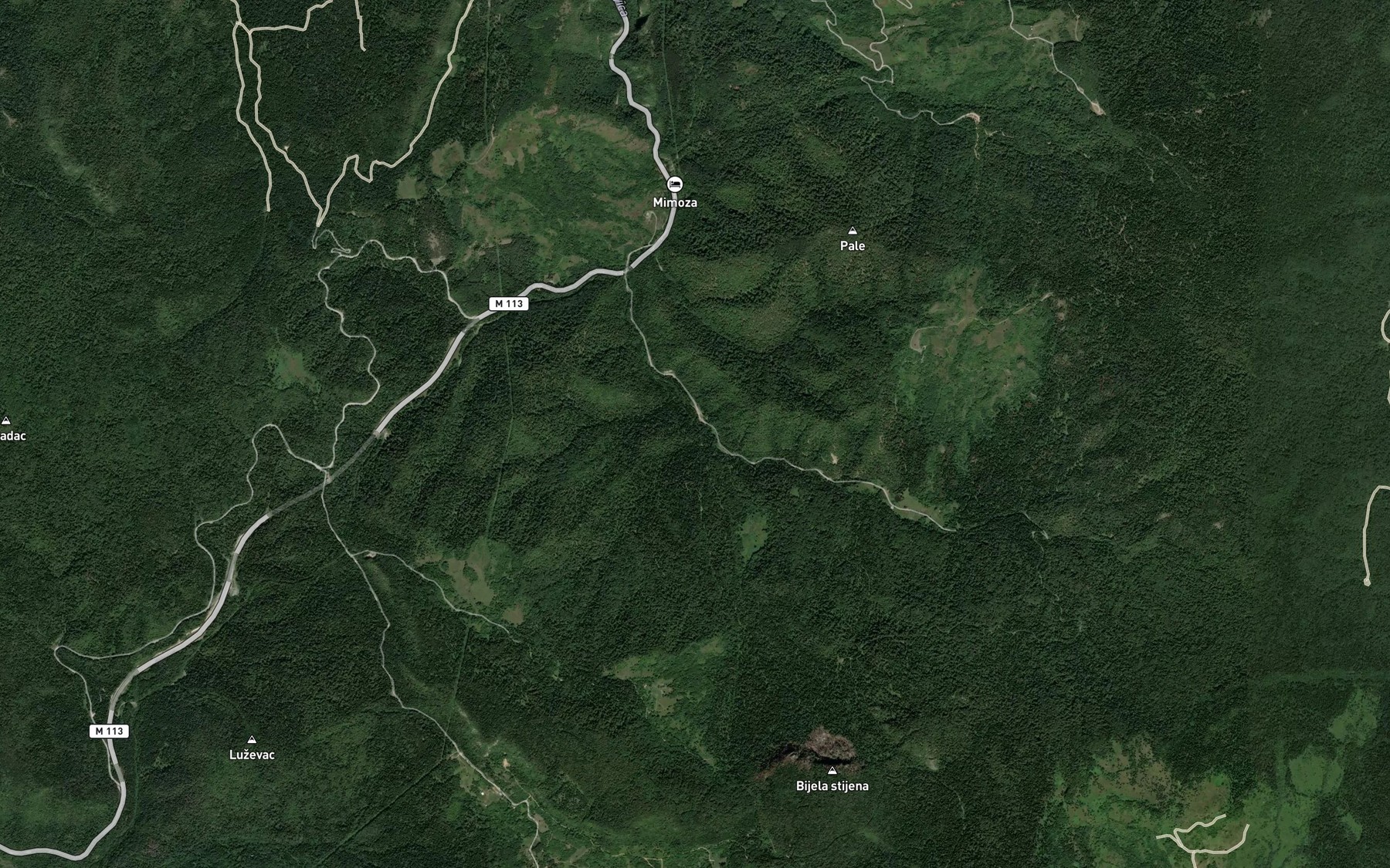 Satellite map of the Ribnjak