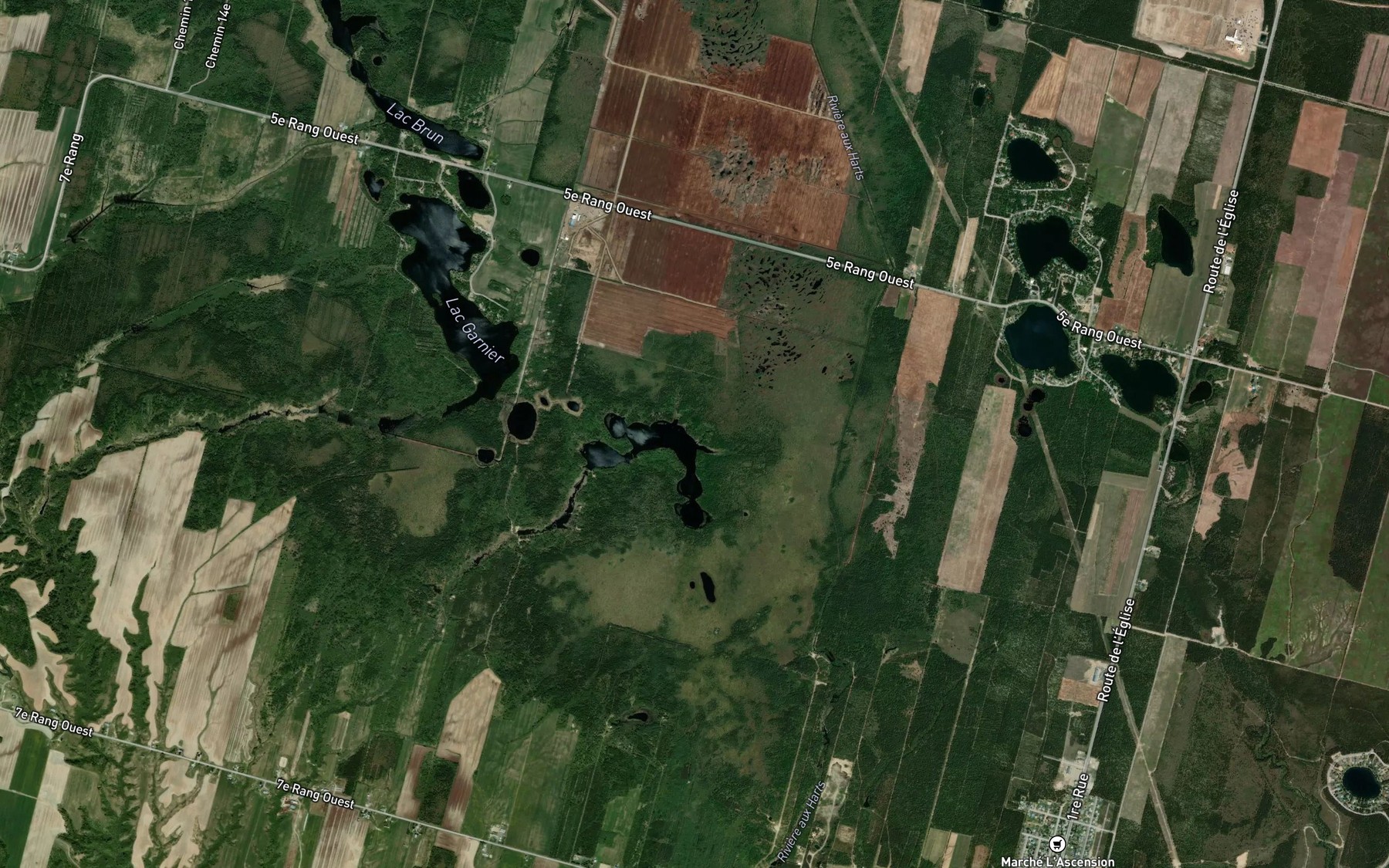 Satellite map of the Cours d'eau Camille
