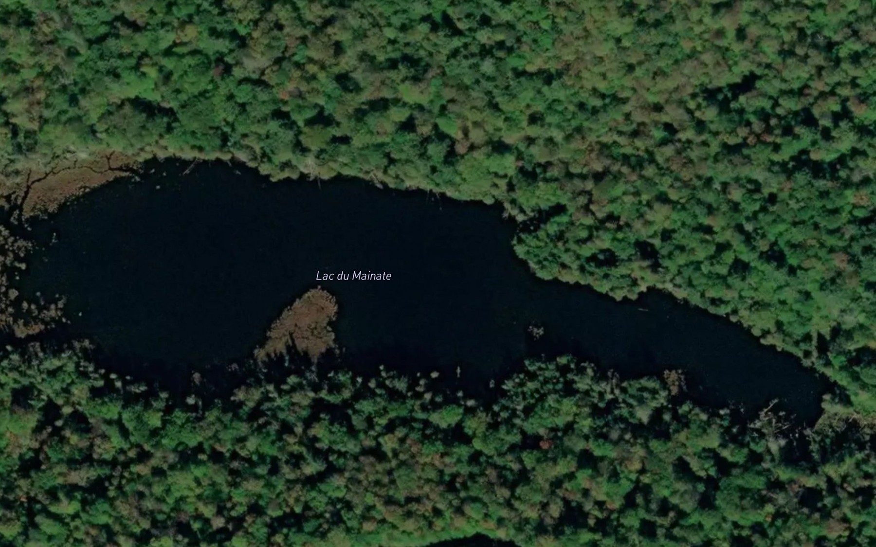 Satellite map of the Lac du Mainate