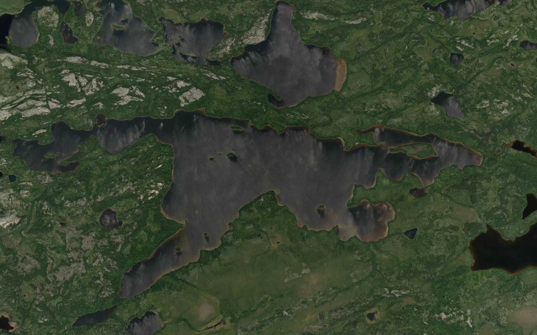 Satellite map of the Lac Guillaumat