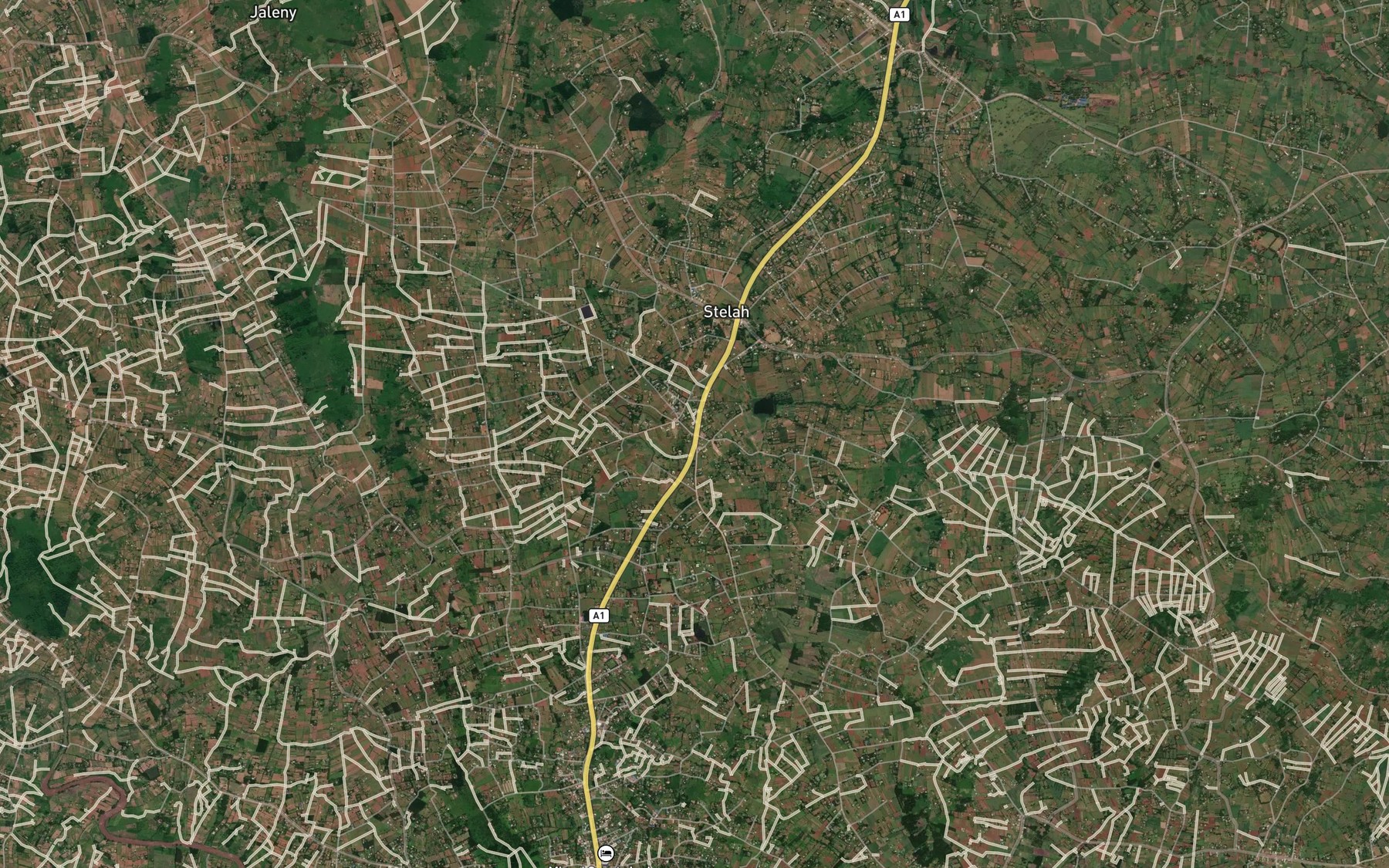 Satellite map of the Sigera