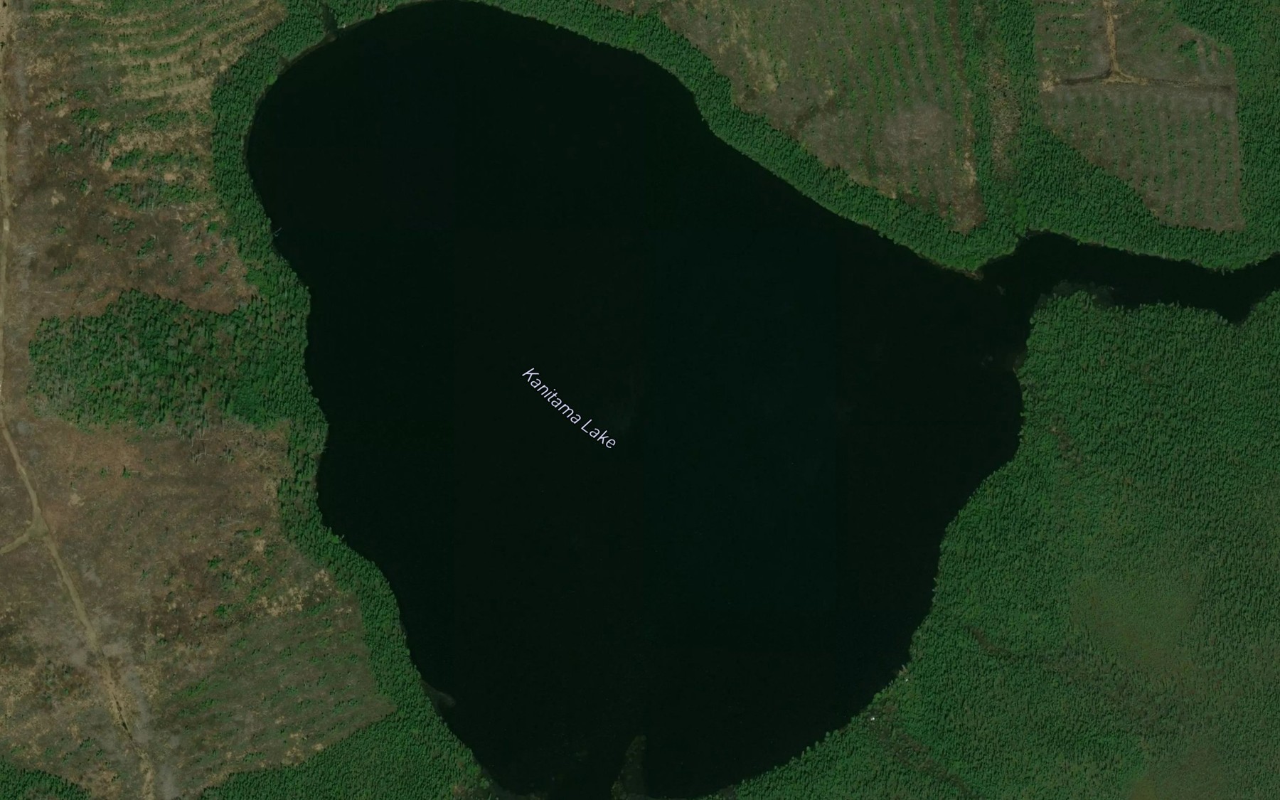 Satellite map of the Kanitama Lake