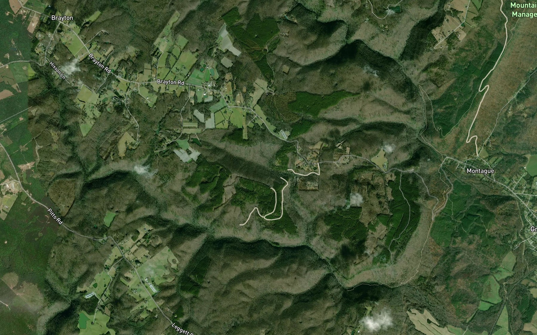 Satellite map of the Polebridge Branch
